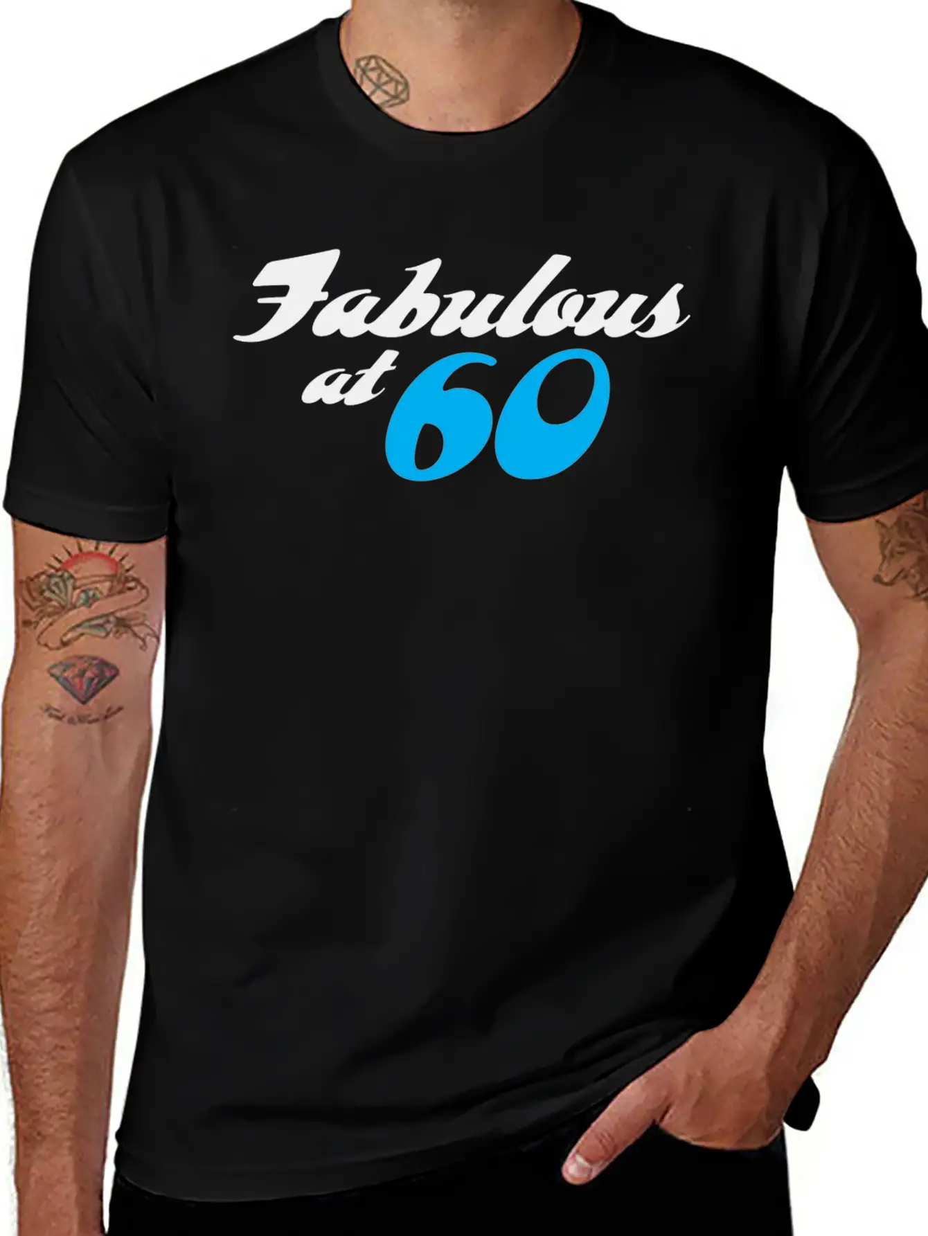 60 Years Of Age And Fabulous! Unisex Casual T-Shirt – Clean Design For Daily Comfort