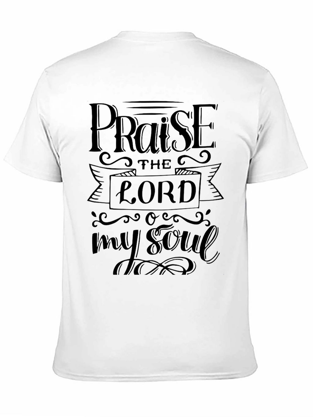 Praise The Lord Black Graphic T-Shirt
