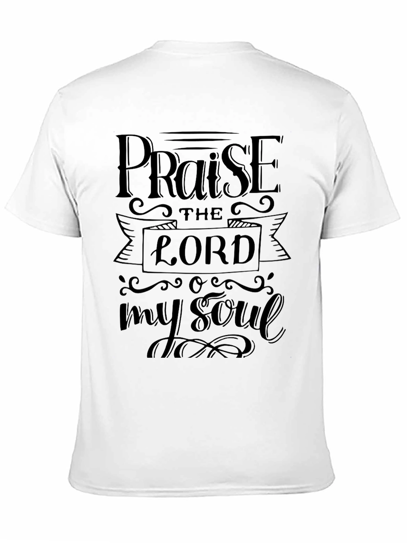 Praise The Lord Black Graphic T-Shirt