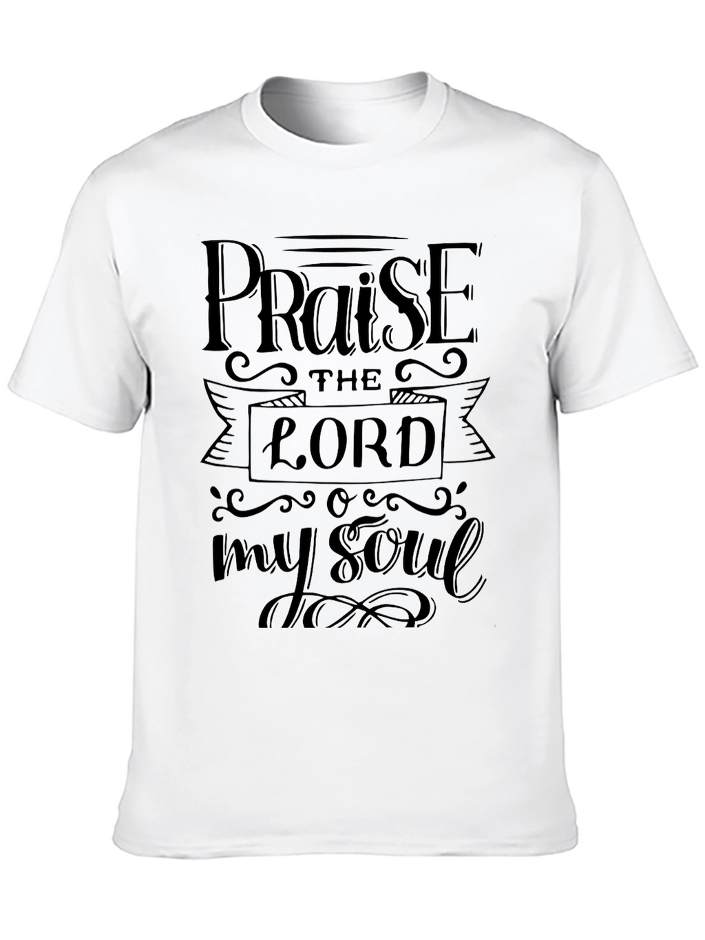 Praise The Lord Black Graphic T-Shirt