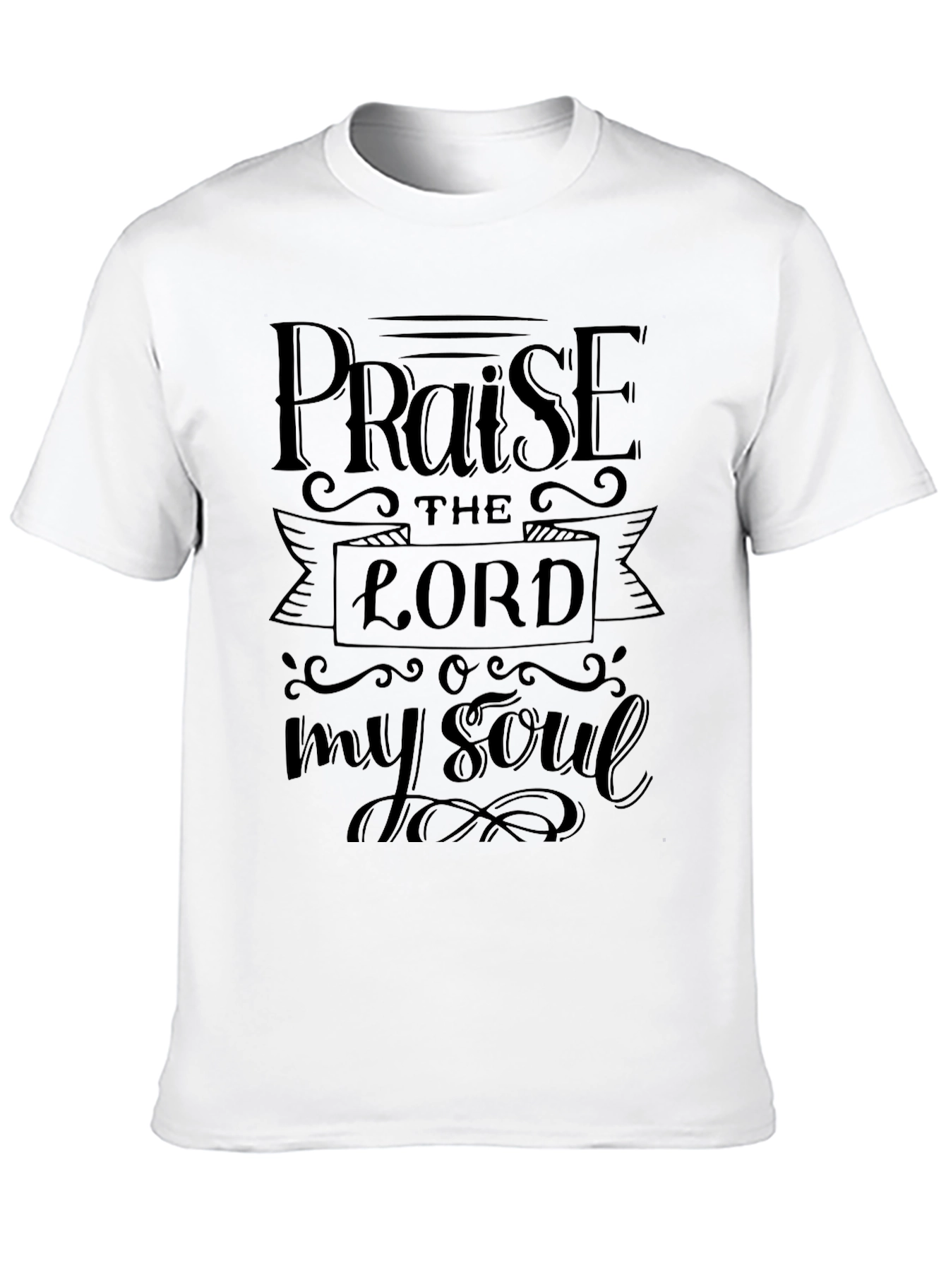 Praise The Lord Black Graphic T-Shirt