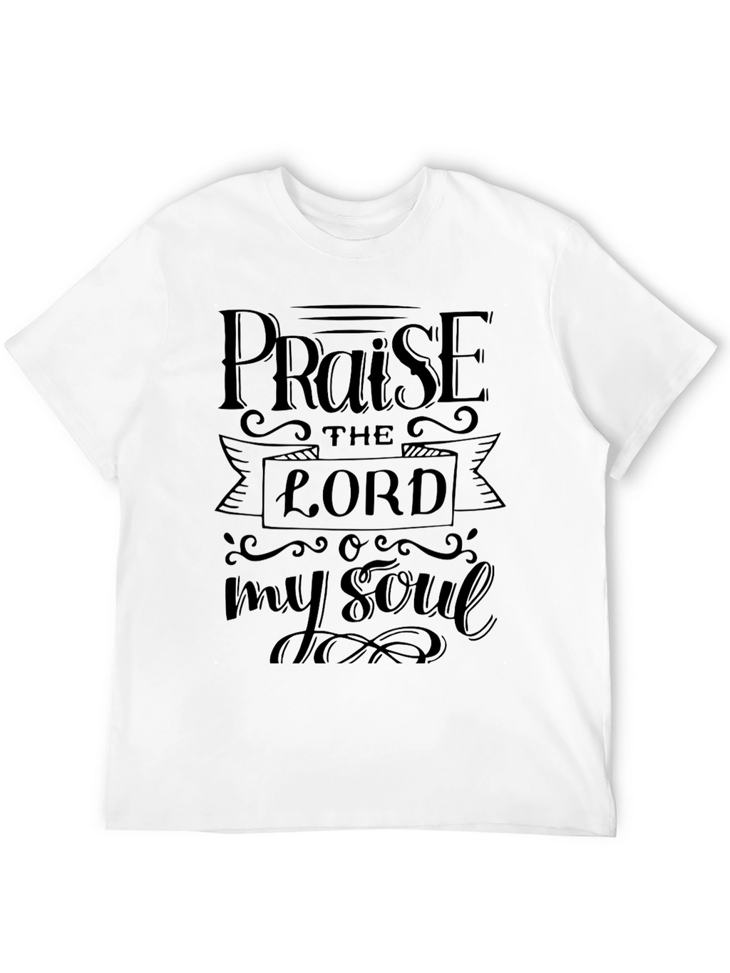 Praise The Lord Black Graphic T-Shirt