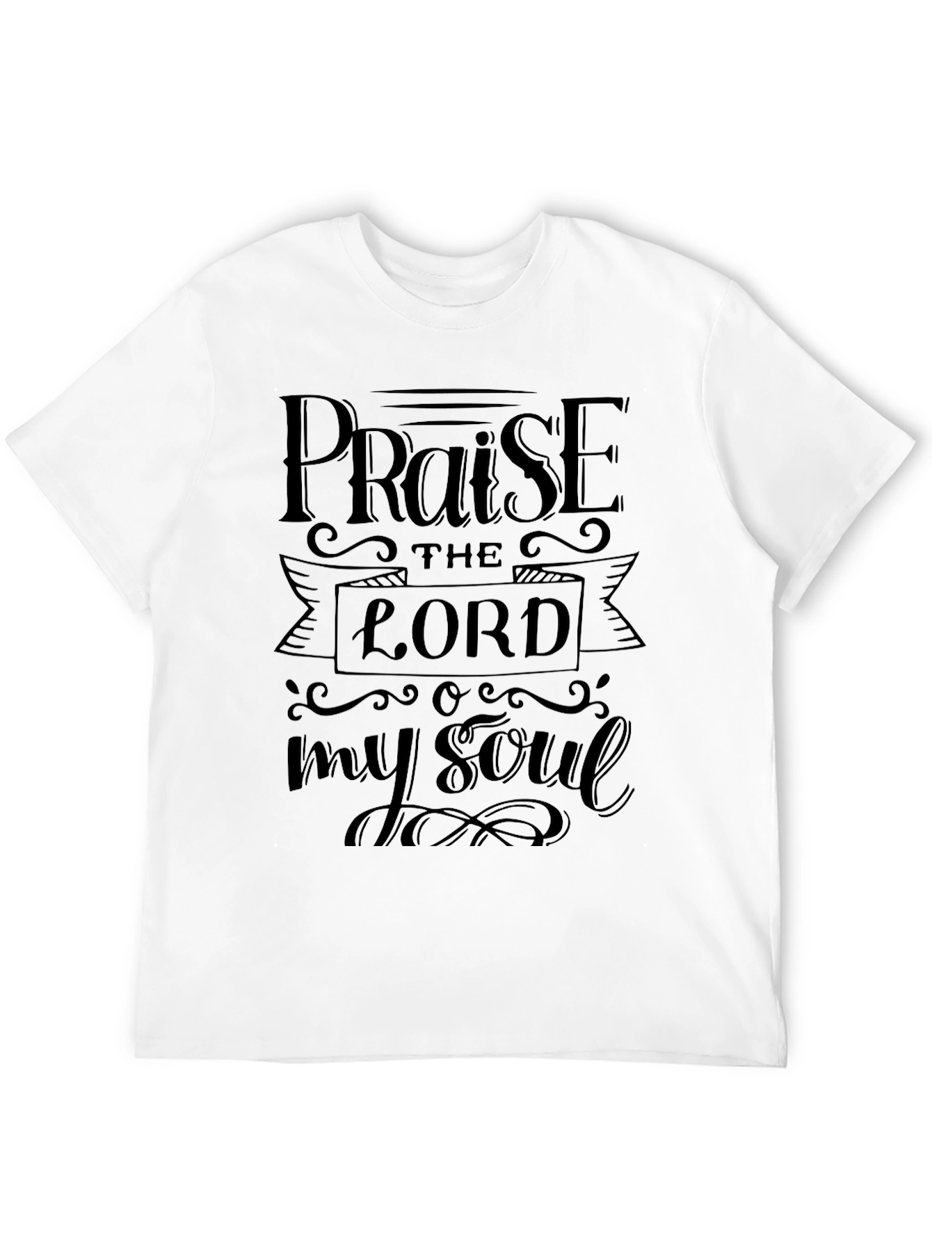 Praise The Lord Black Graphic T-Shirt