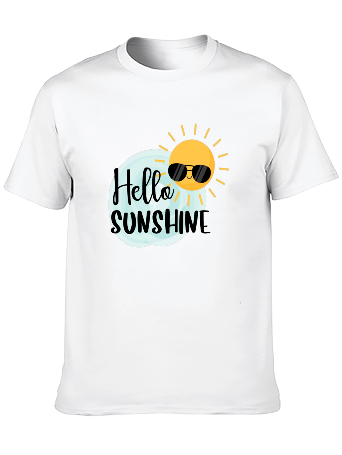 Hello Sunshine Black Graphic Tee