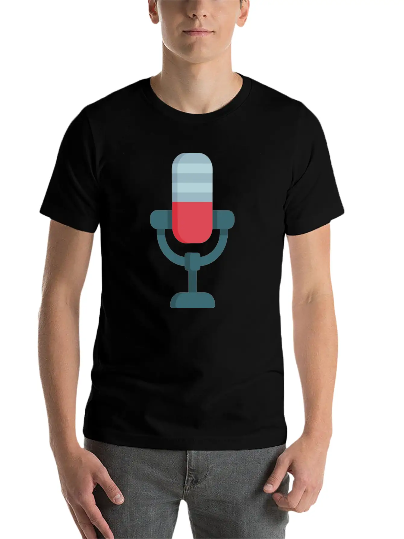 023 Microphone Stylish Everyday T-Shirt – Unisex Basic Cotton Tee