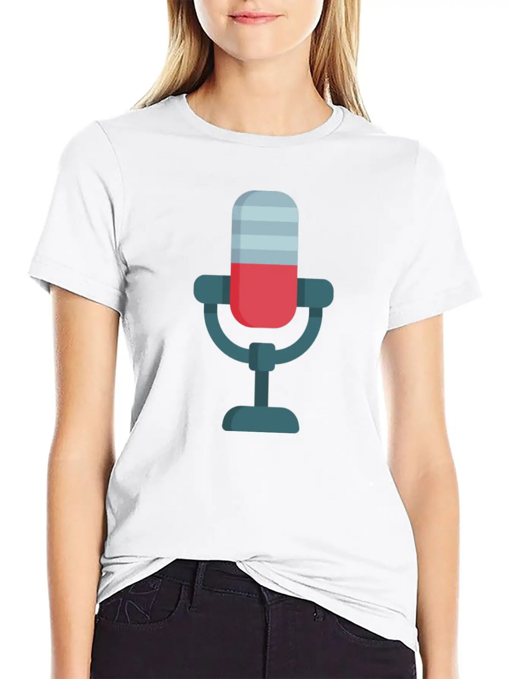 023 Microphone Stylish Everyday T-Shirt – Unisex Basic Cotton Tee