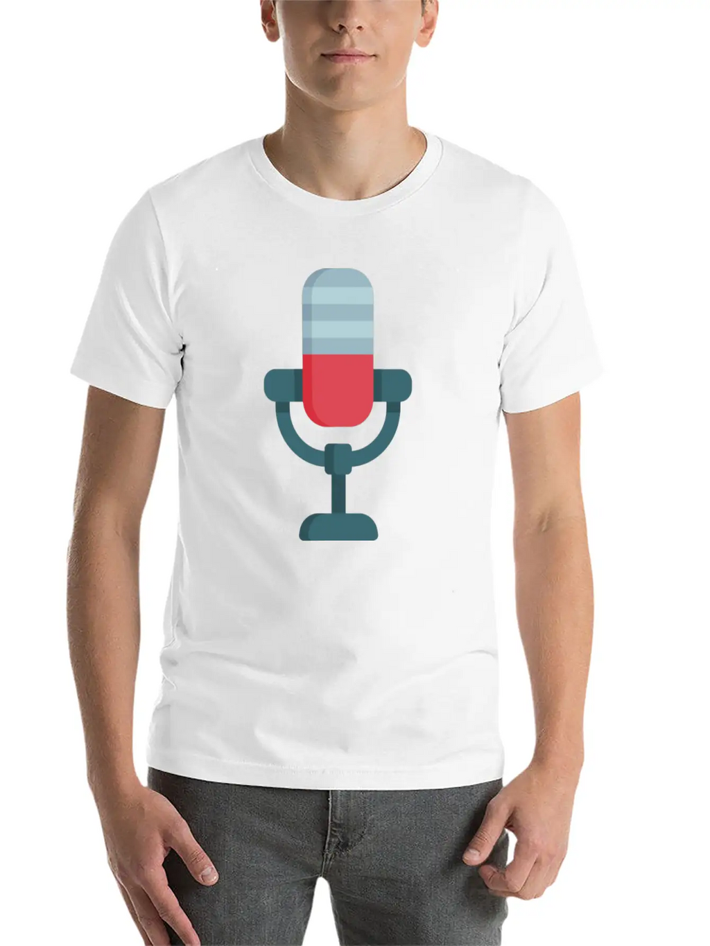 023 Microphone Stylish Everyday T-Shirt – Unisex Basic Cotton Tee