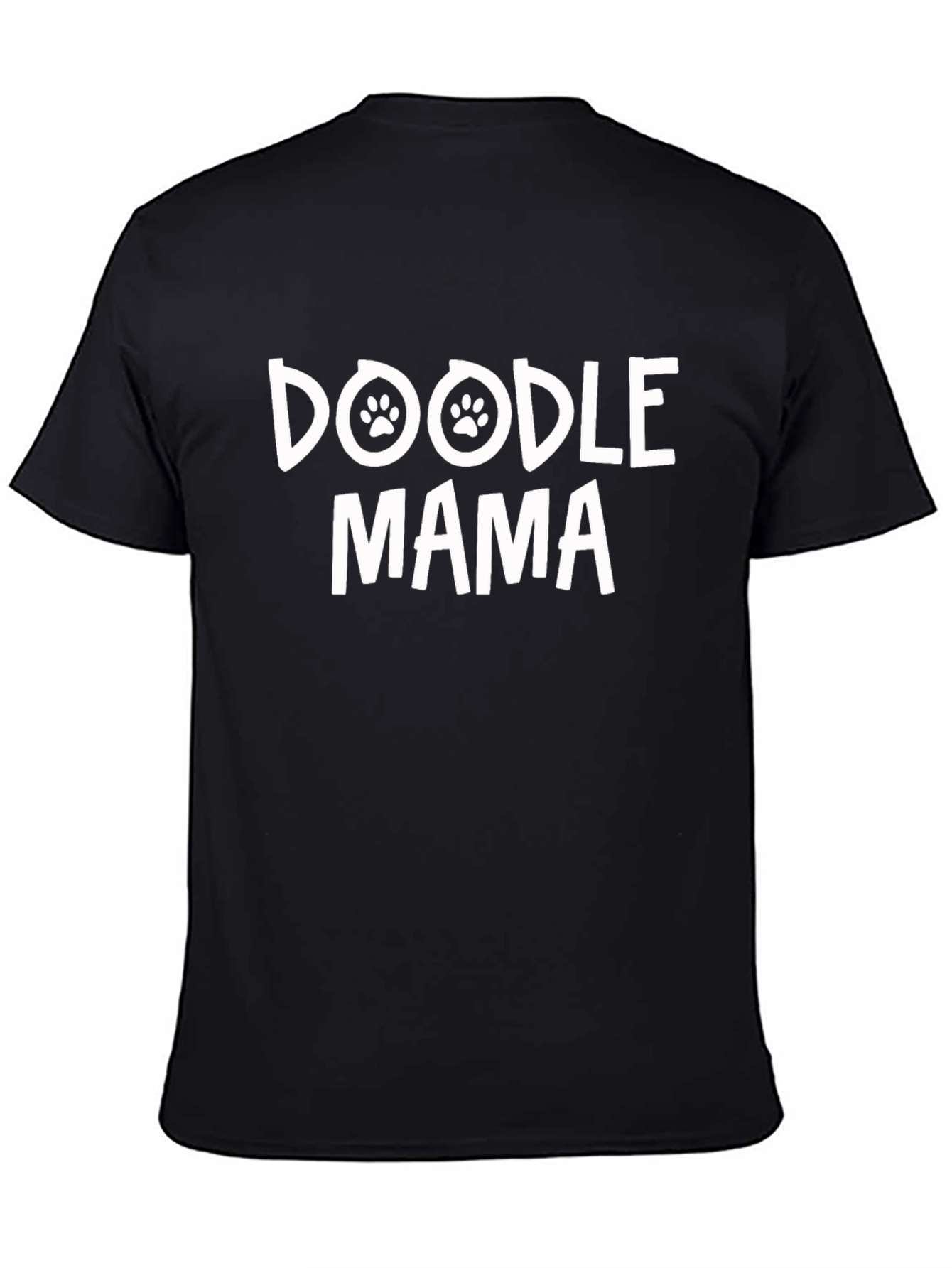 Doodle Mama Black Cotton Graphic Tee