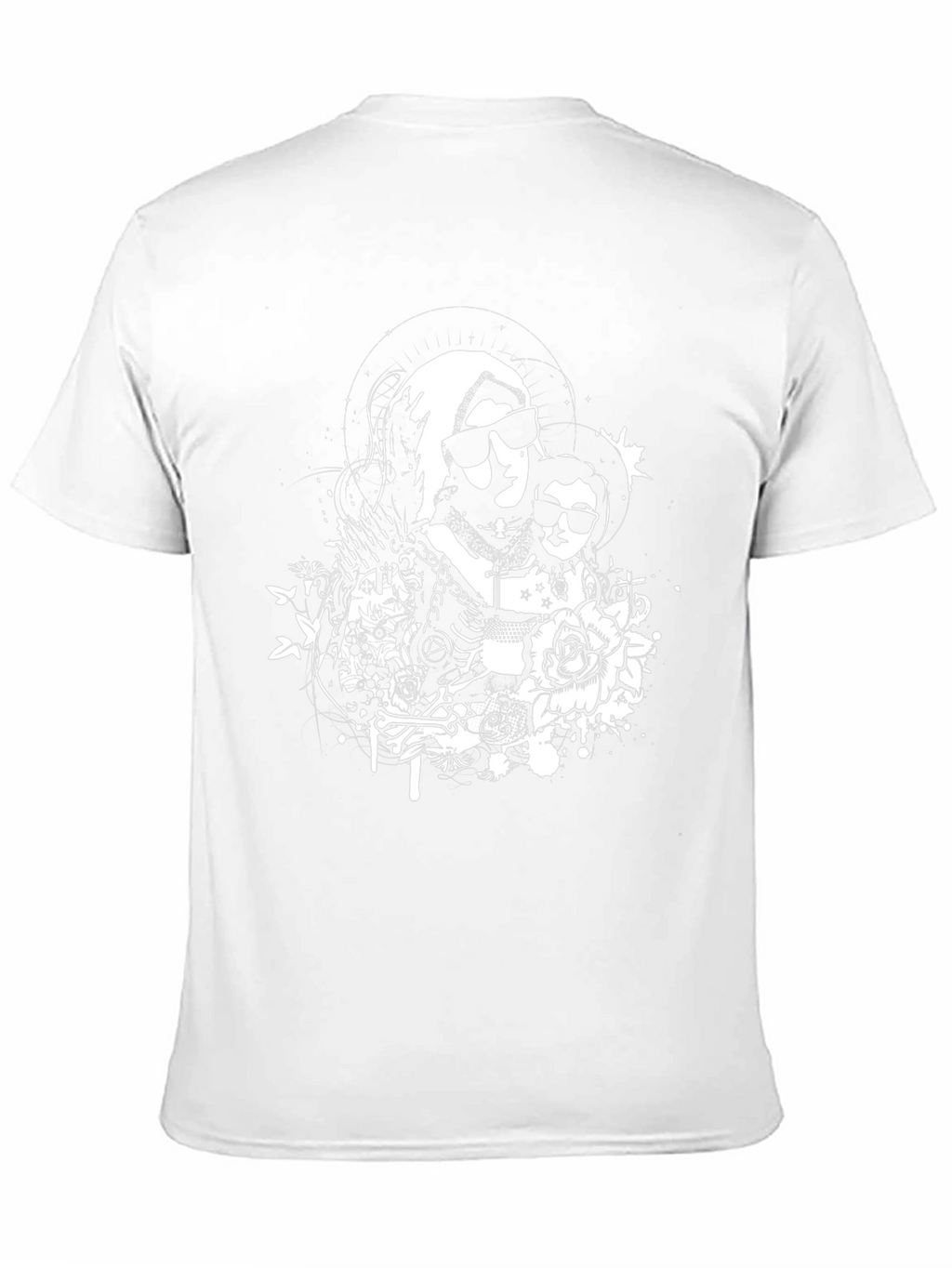 Edgy Virgin Mary Graphic Tee