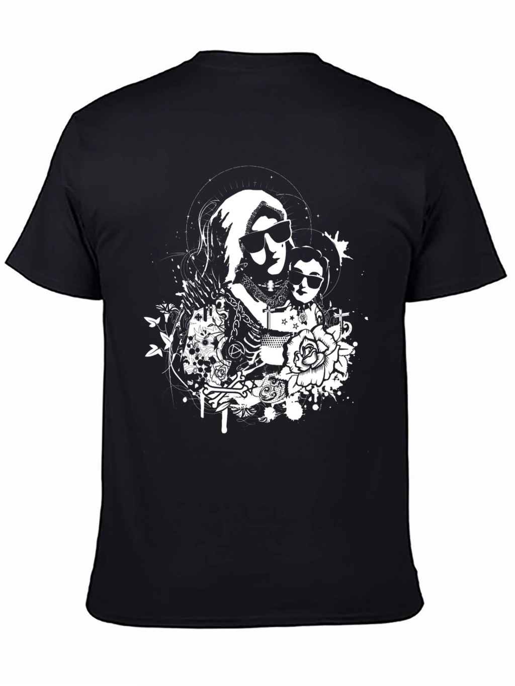 Edgy Virgin Mary Graphic Tee