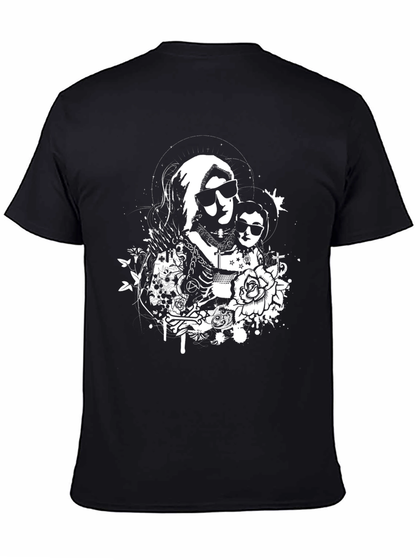 Edgy Virgin Mary Graphic Tee