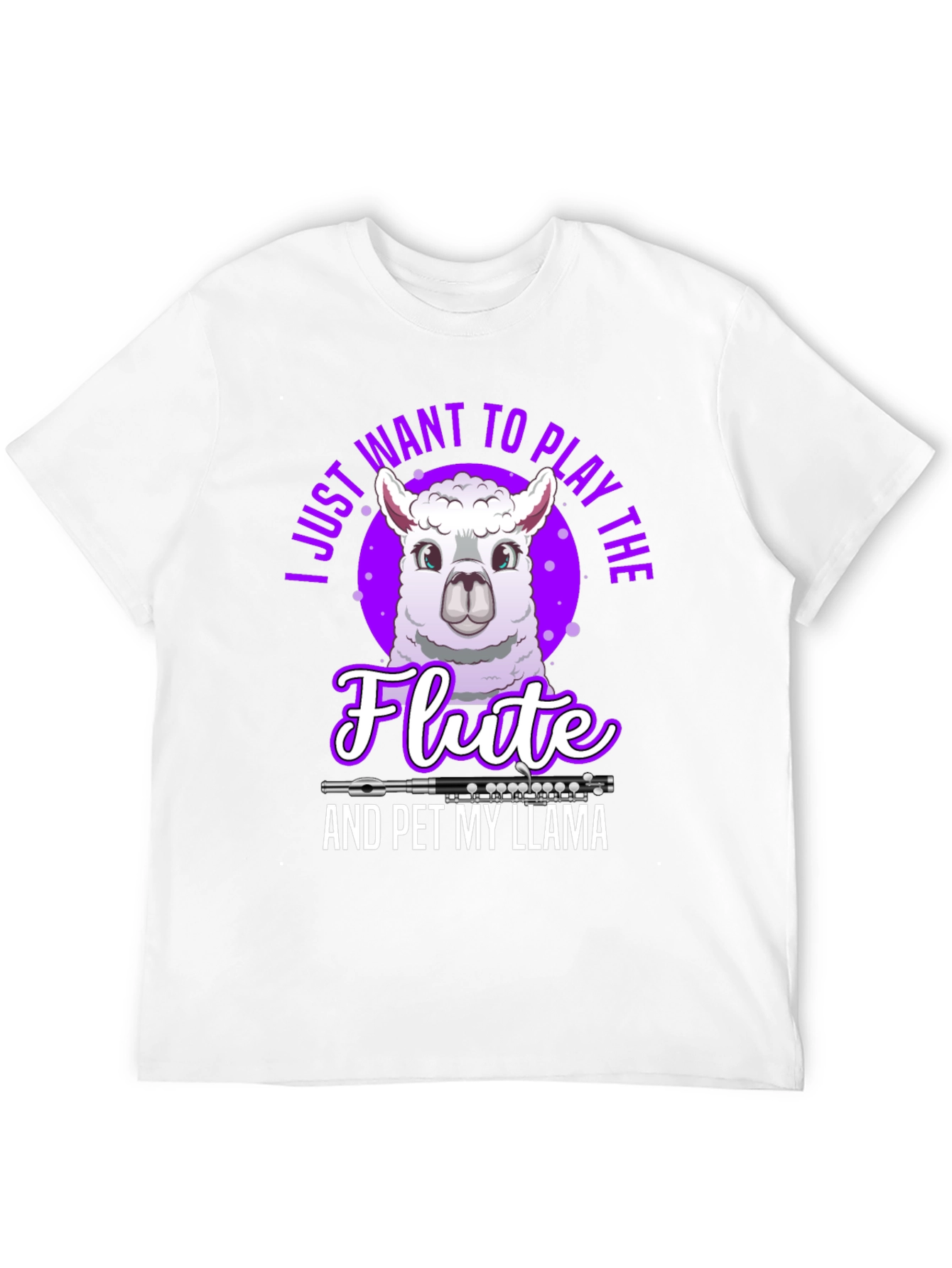 Play the Flute & Pet My Llama T-Shirt