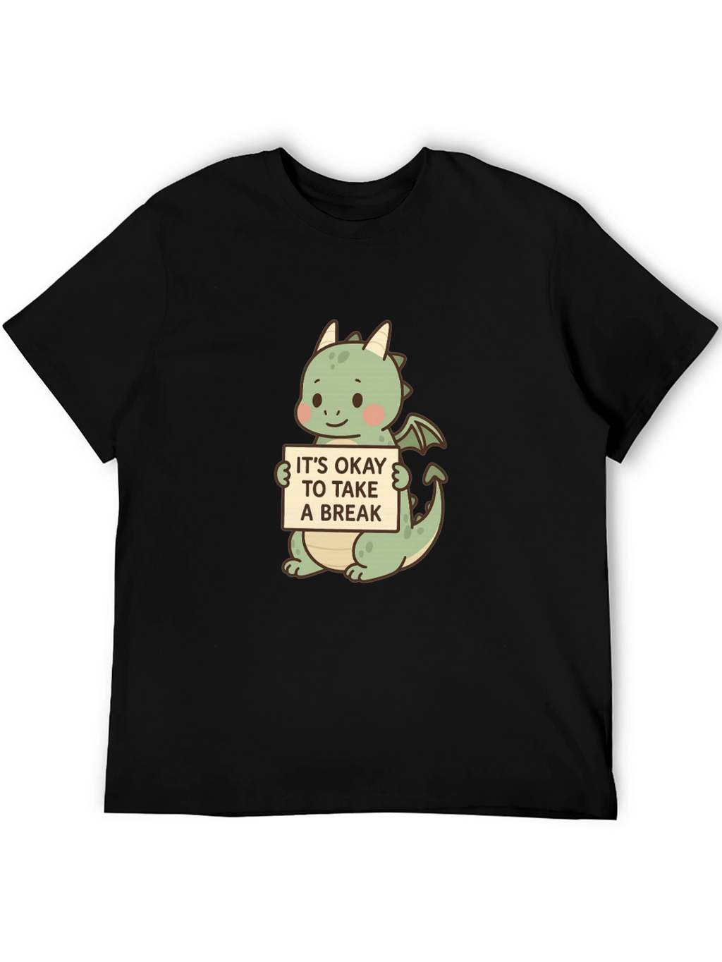 Cute Dragon Take a Break Graphic Tee