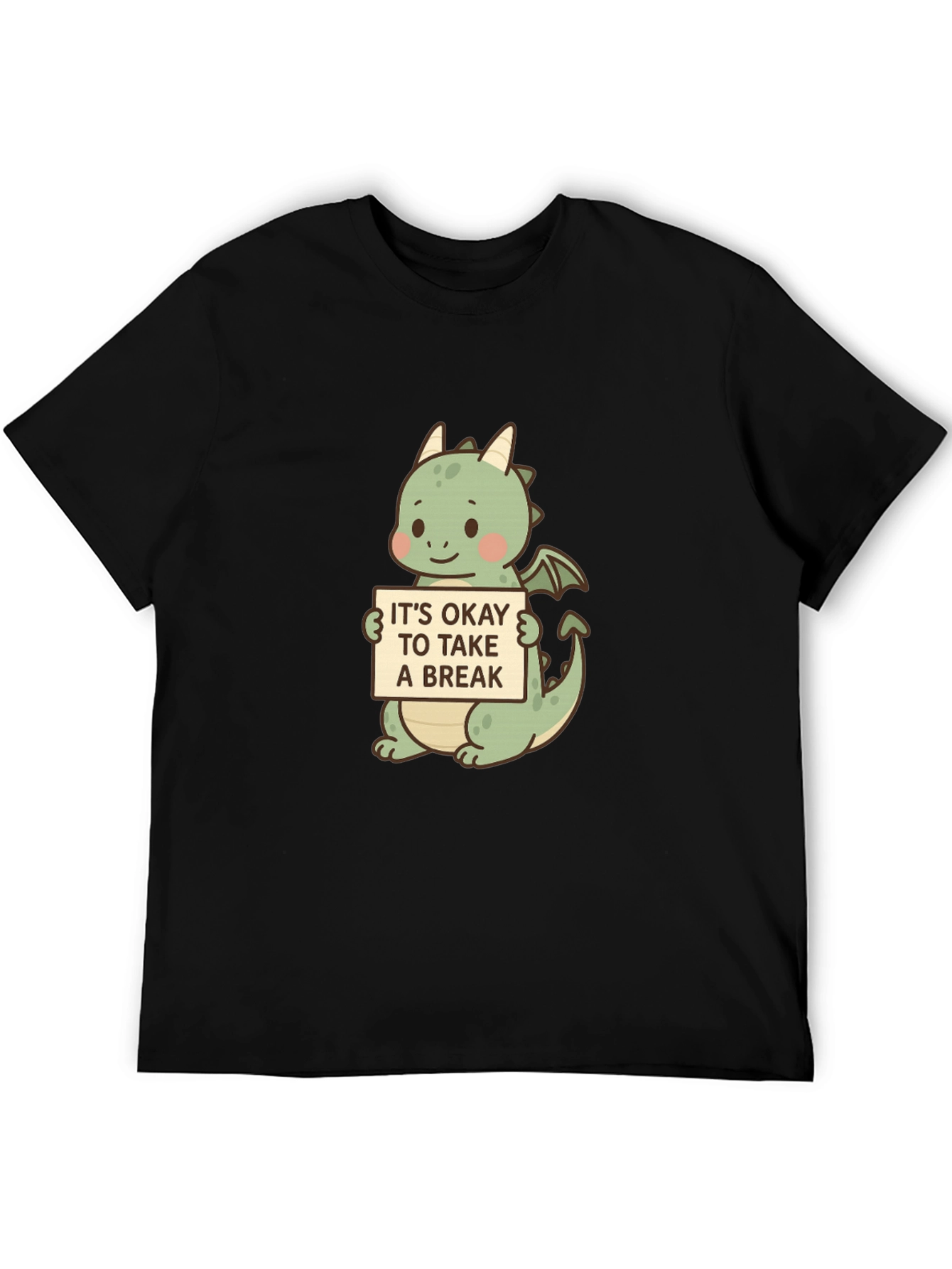 Cute Dragon Take a Break Graphic Tee