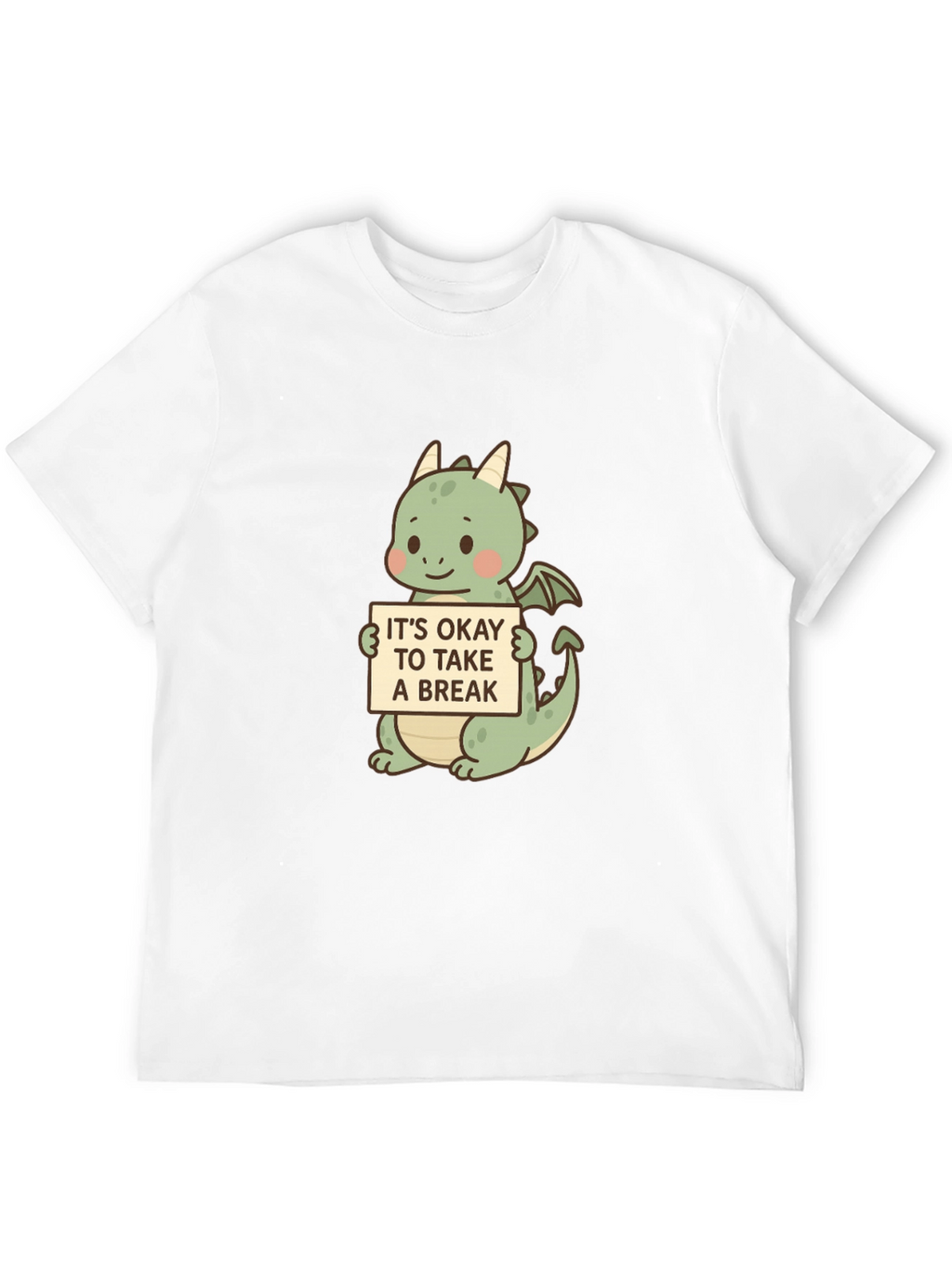 Cute Dragon Take a Break Graphic Tee