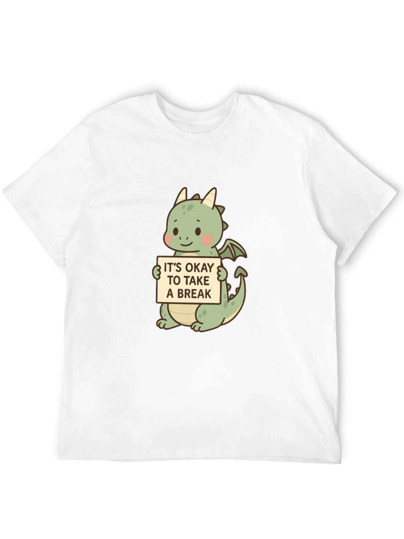 Cute Dragon Take a Break Graphic Tee