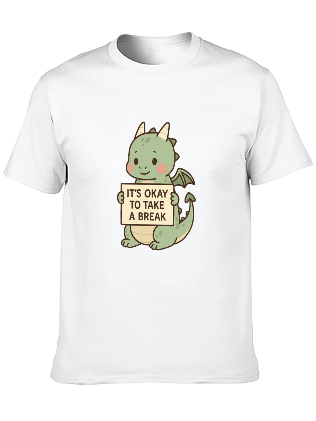 Cute Dragon Take a Break Graphic Tee