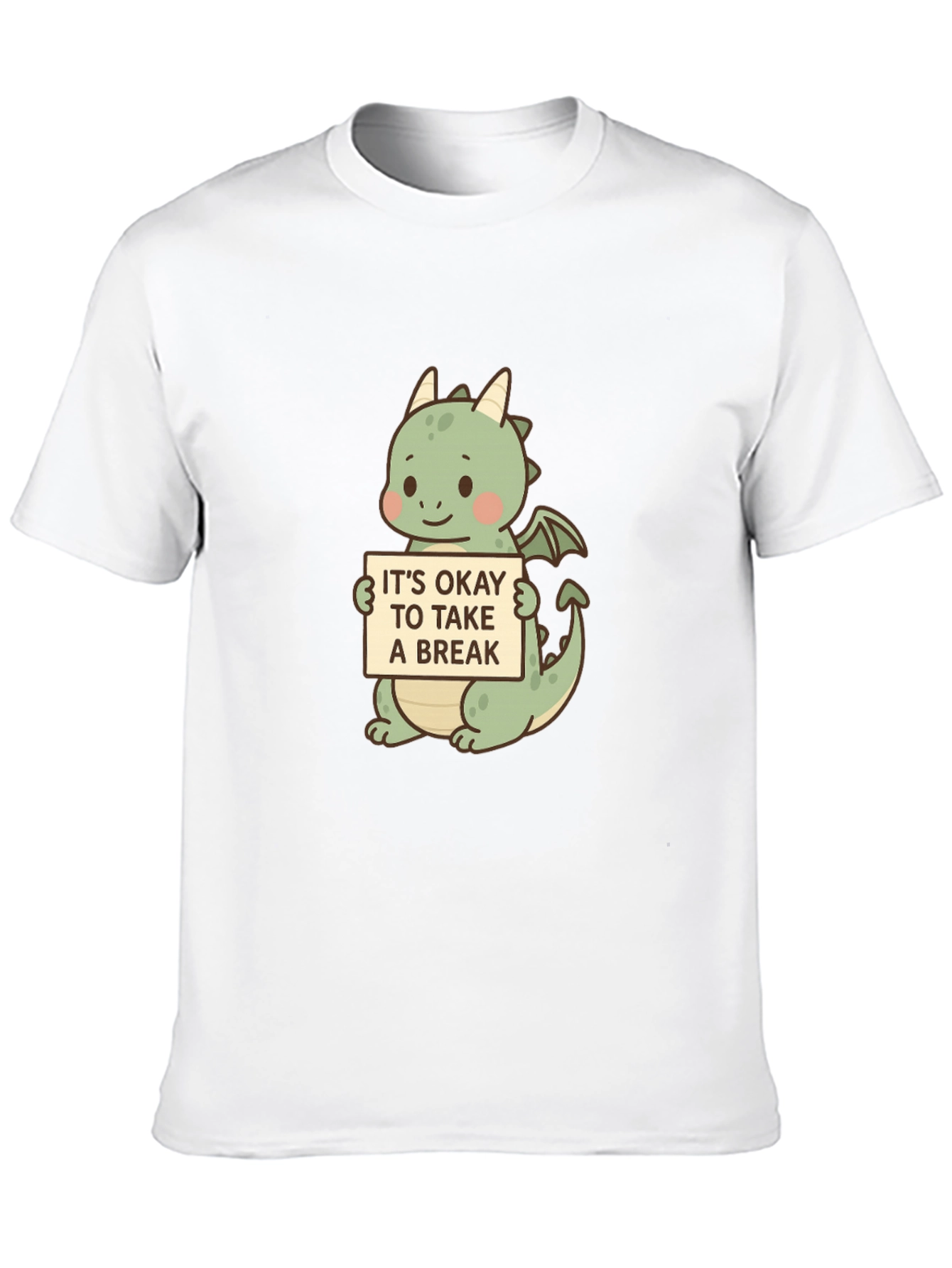 Cute Dragon Take a Break Graphic Tee
