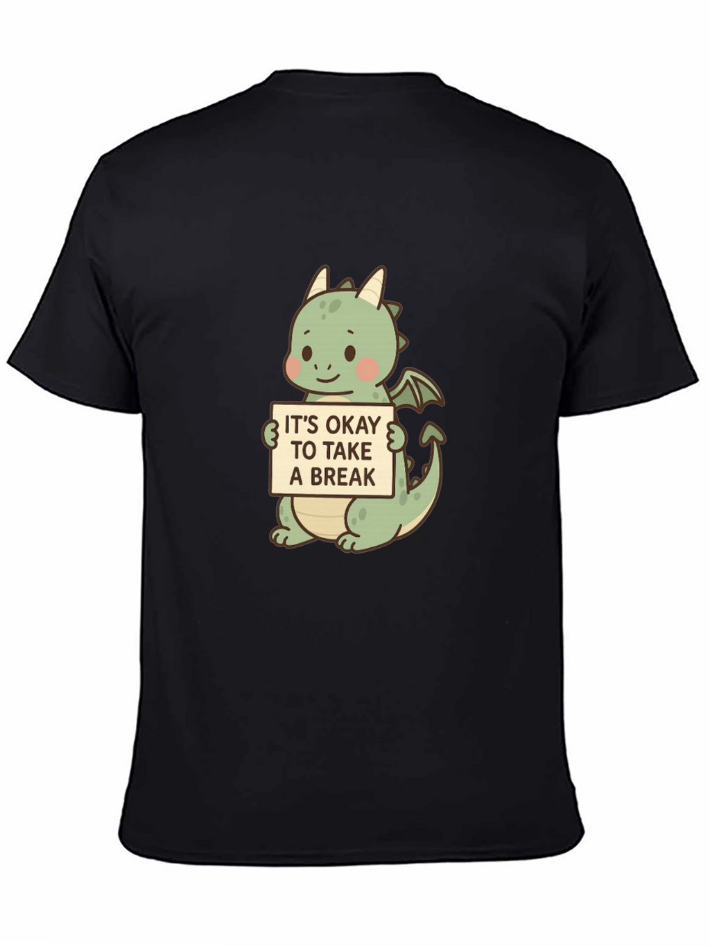 Cute Dragon Take a Break Graphic Tee