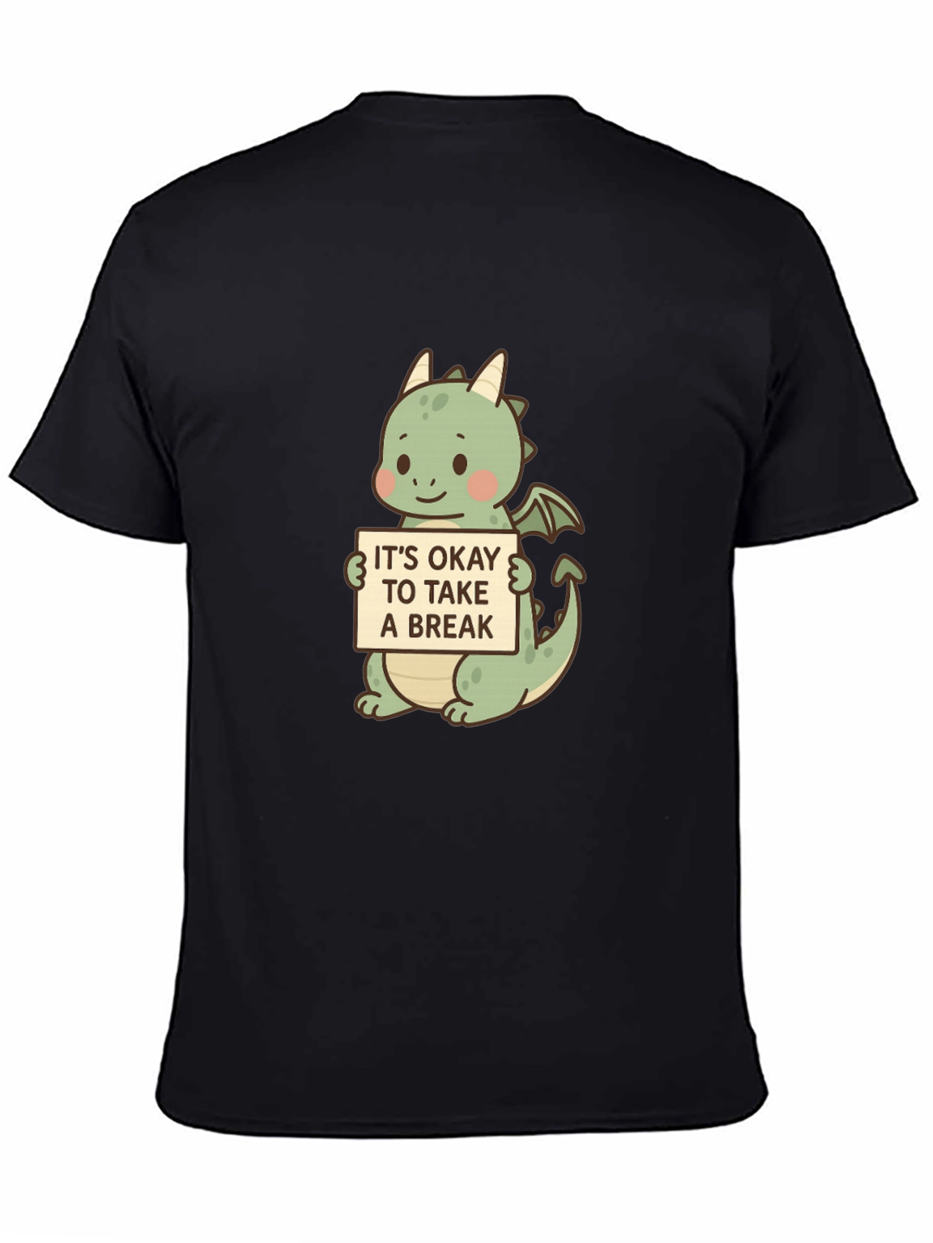 Cute Dragon Take a Break Graphic Tee