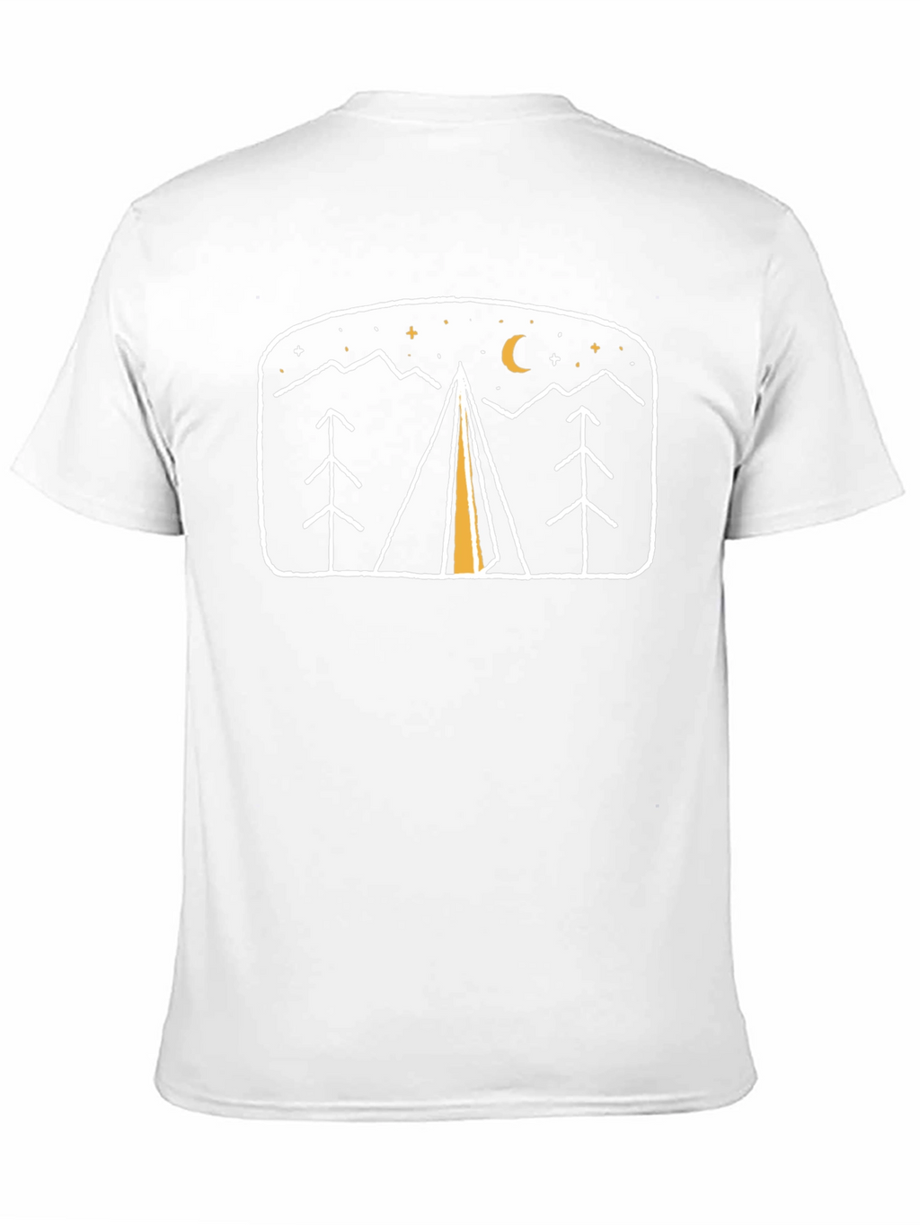 Camping Night Scene Graphic Tee