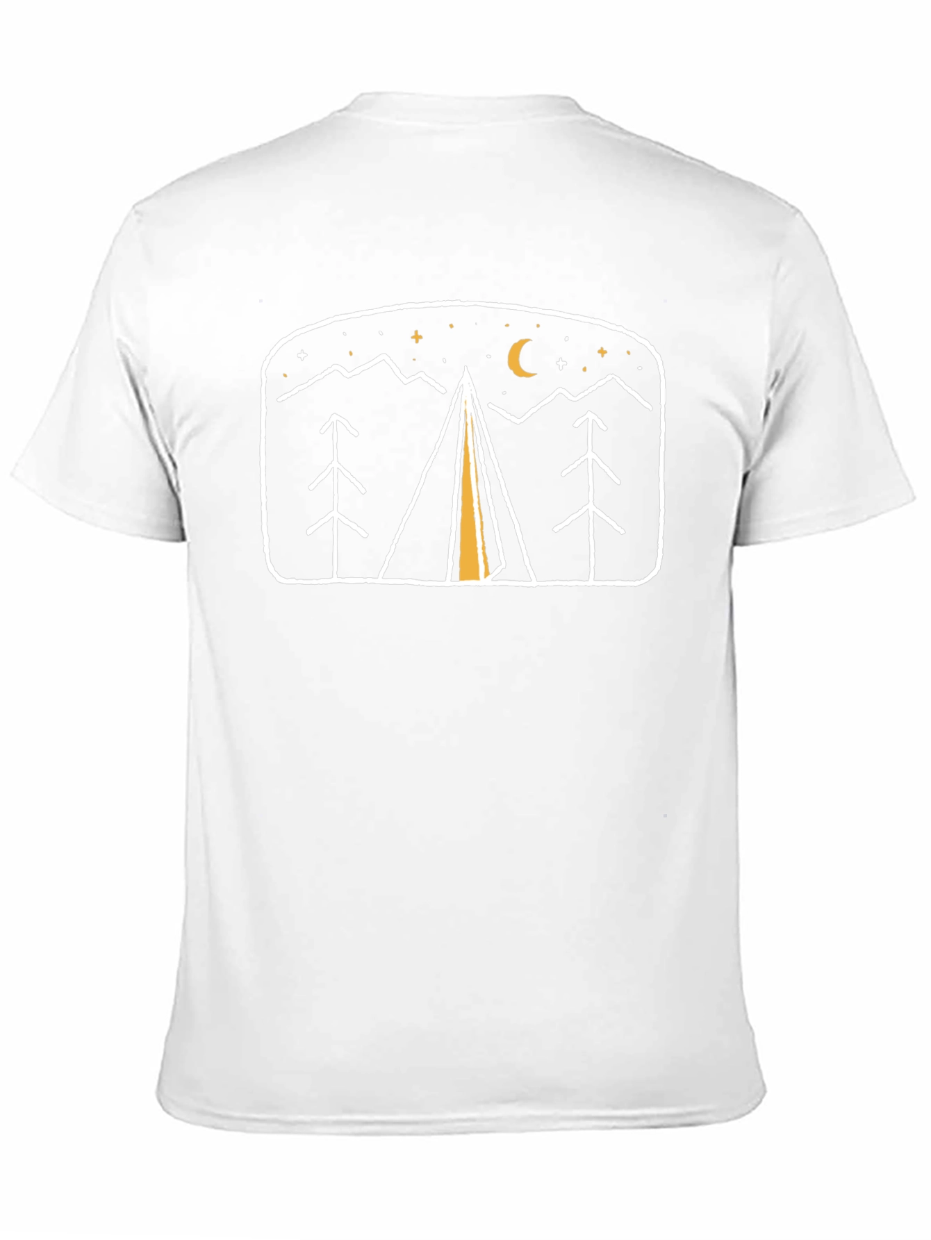 Camping Night Scene Graphic Tee
