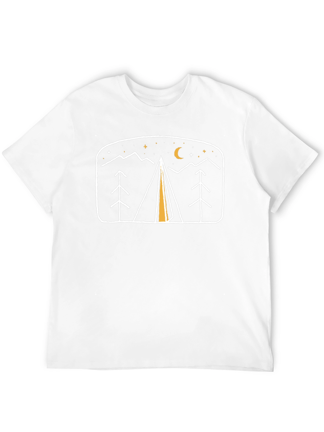 Camping Night Scene Graphic Tee