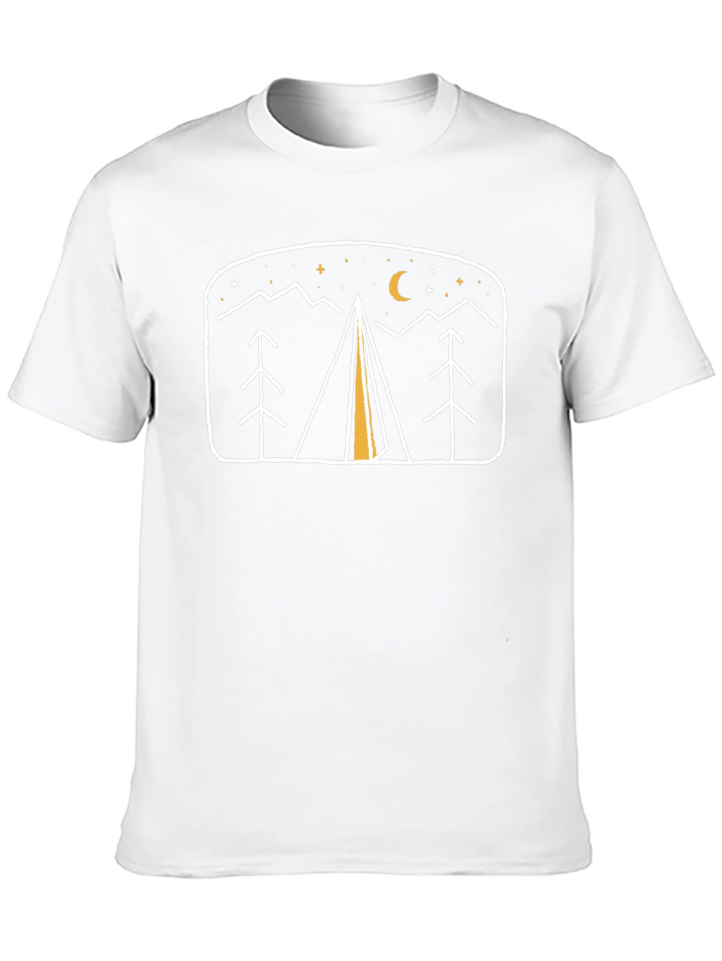 Camping Night Scene Graphic Tee