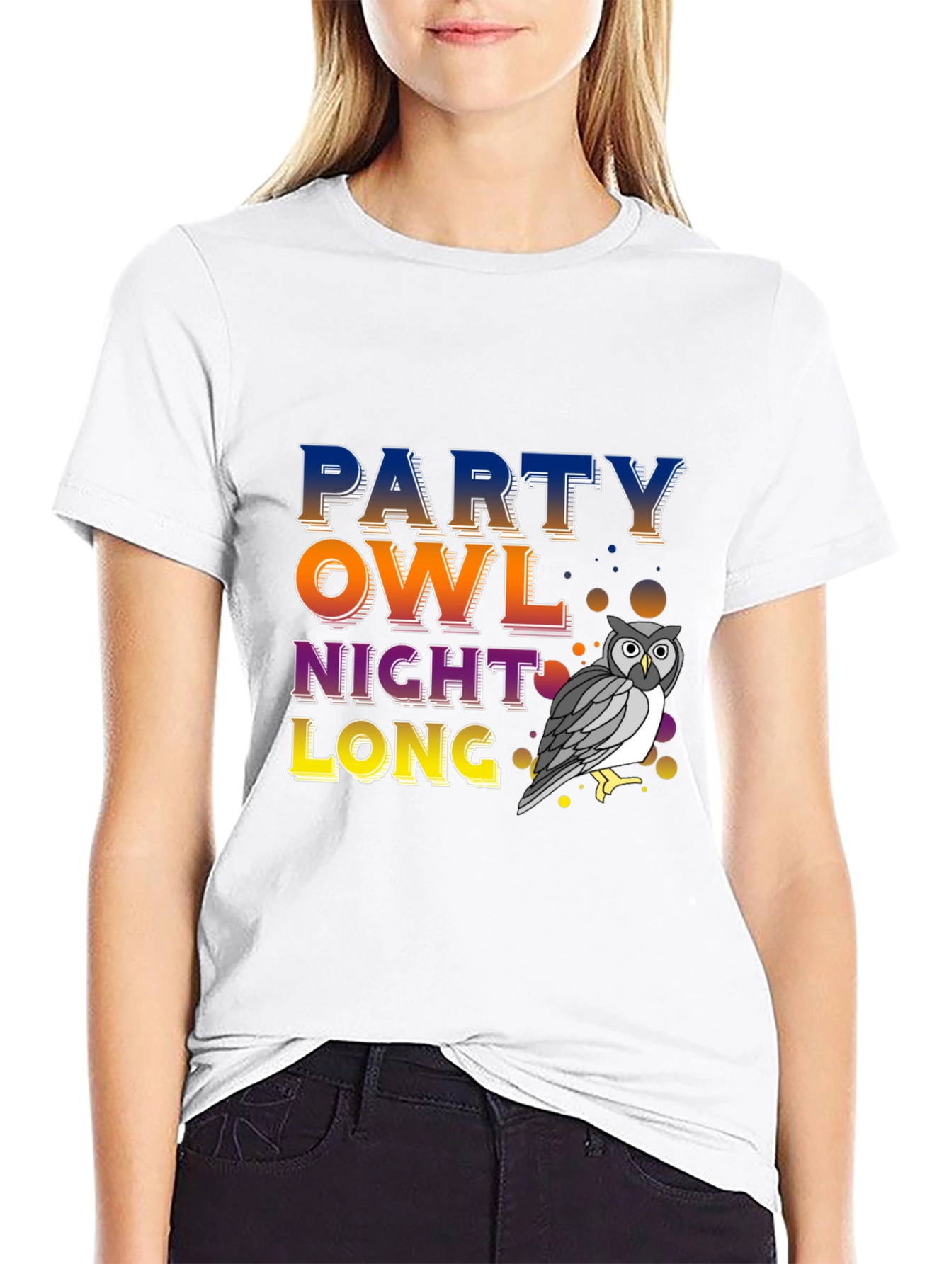 Party Owl Night Long T-Shirt