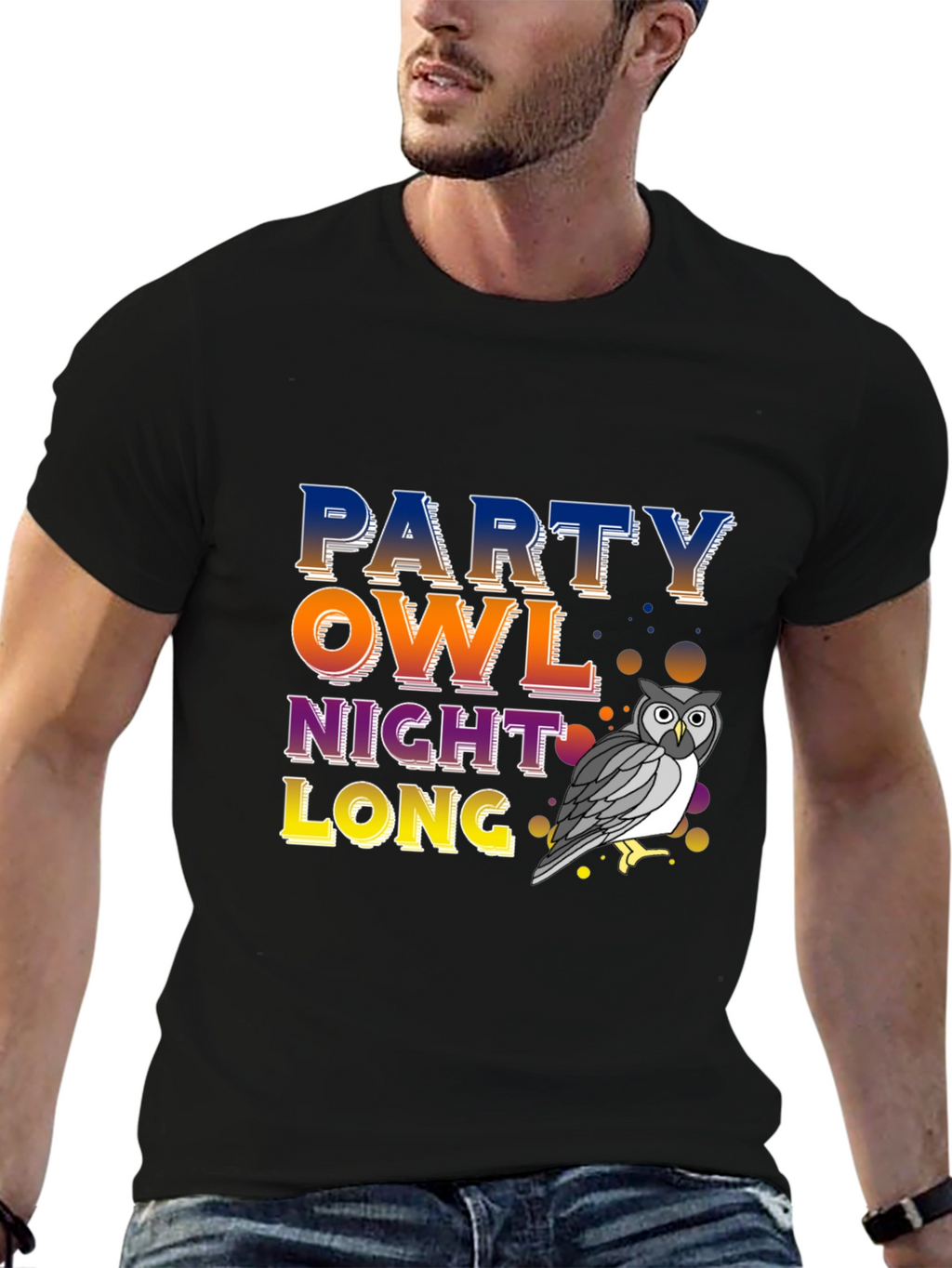 Party Owl Night Long T-Shirt