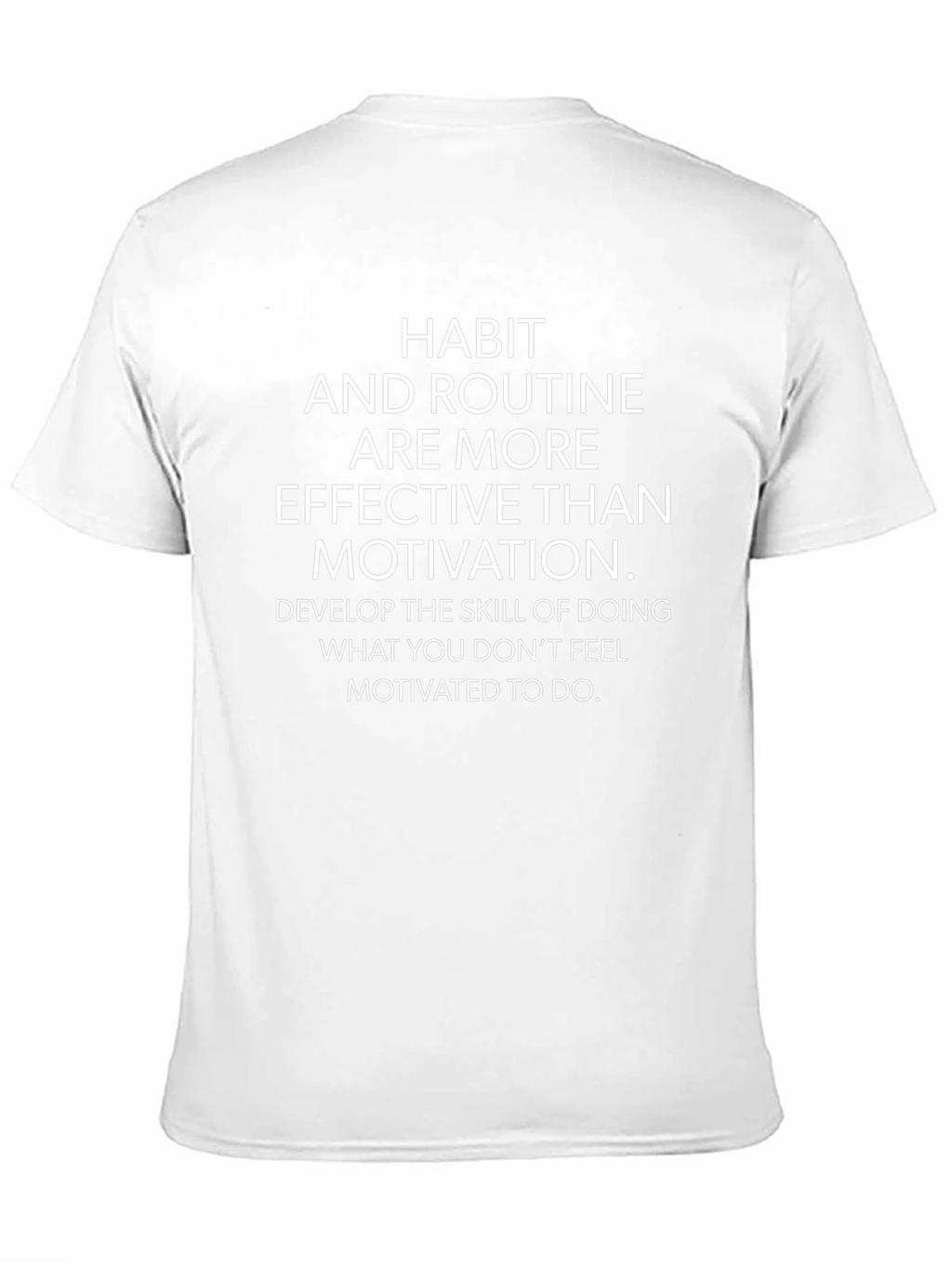 Habit & Routine Graphic Tee - Effective Motivation Shirt