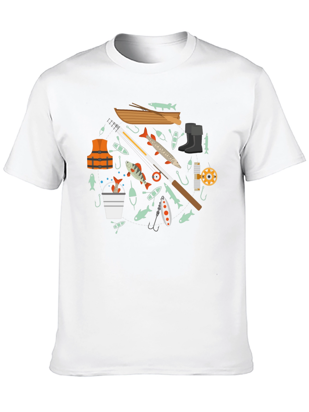 Fishing Enthusiast Black T-Shirt