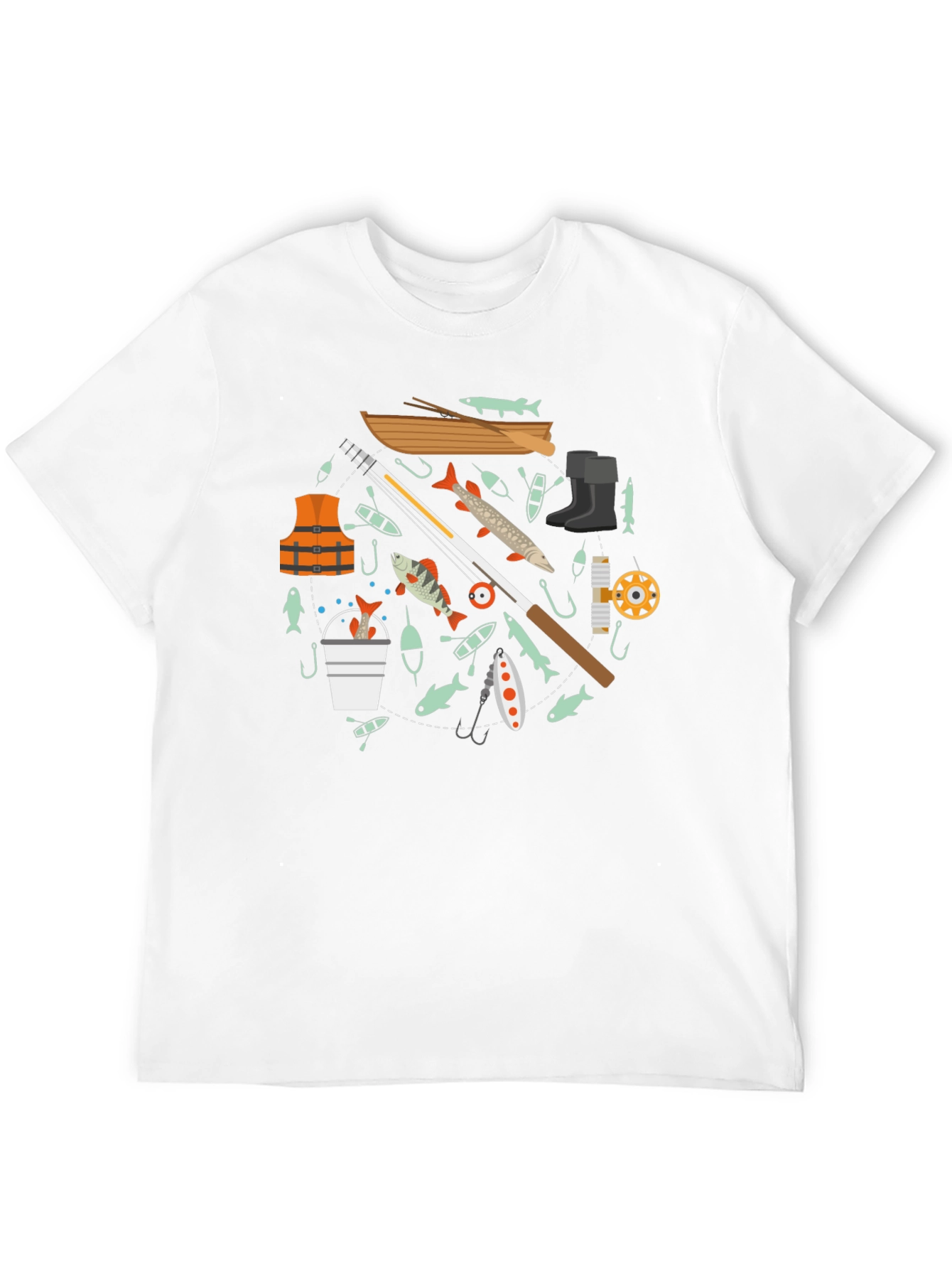 Fishing Enthusiast Black T-Shirt