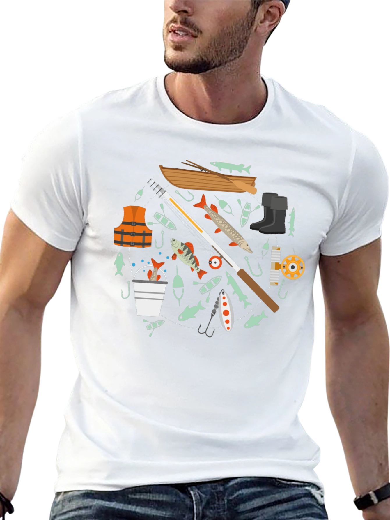 Fishing Enthusiast Black T-Shirt
