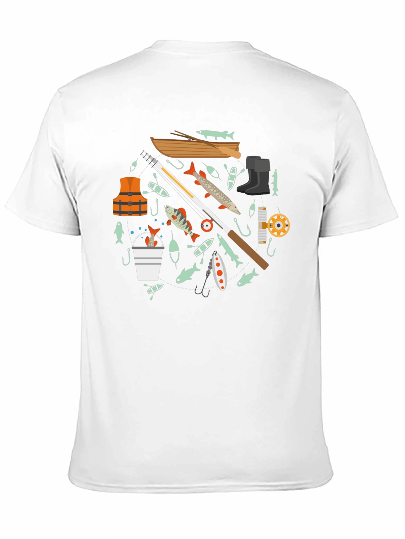 Fishing Enthusiast Black T-Shirt