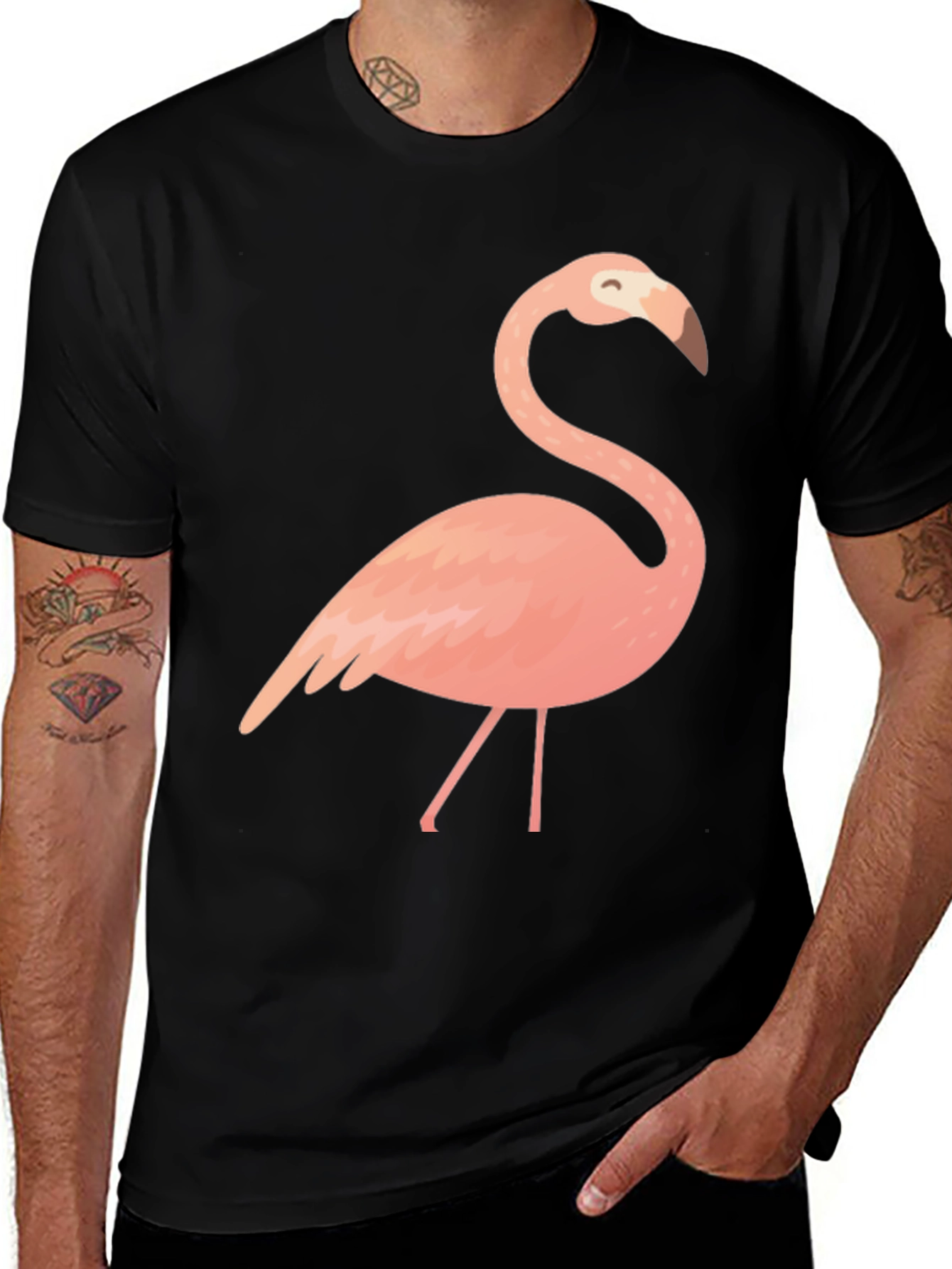 Black Flamingo Graphic Tee