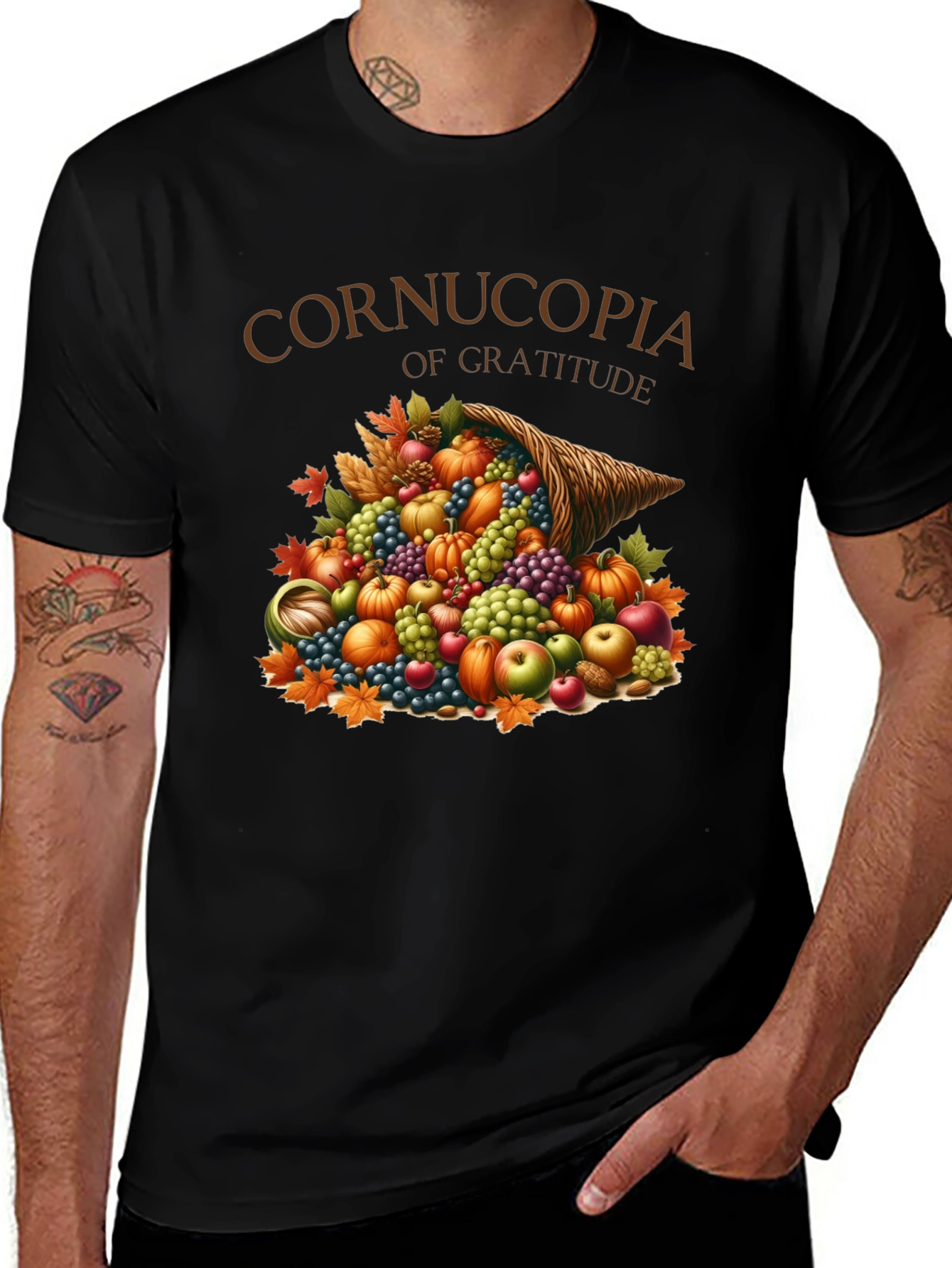 Cornucopia of Gratitude Thanksgiving T-Shirt