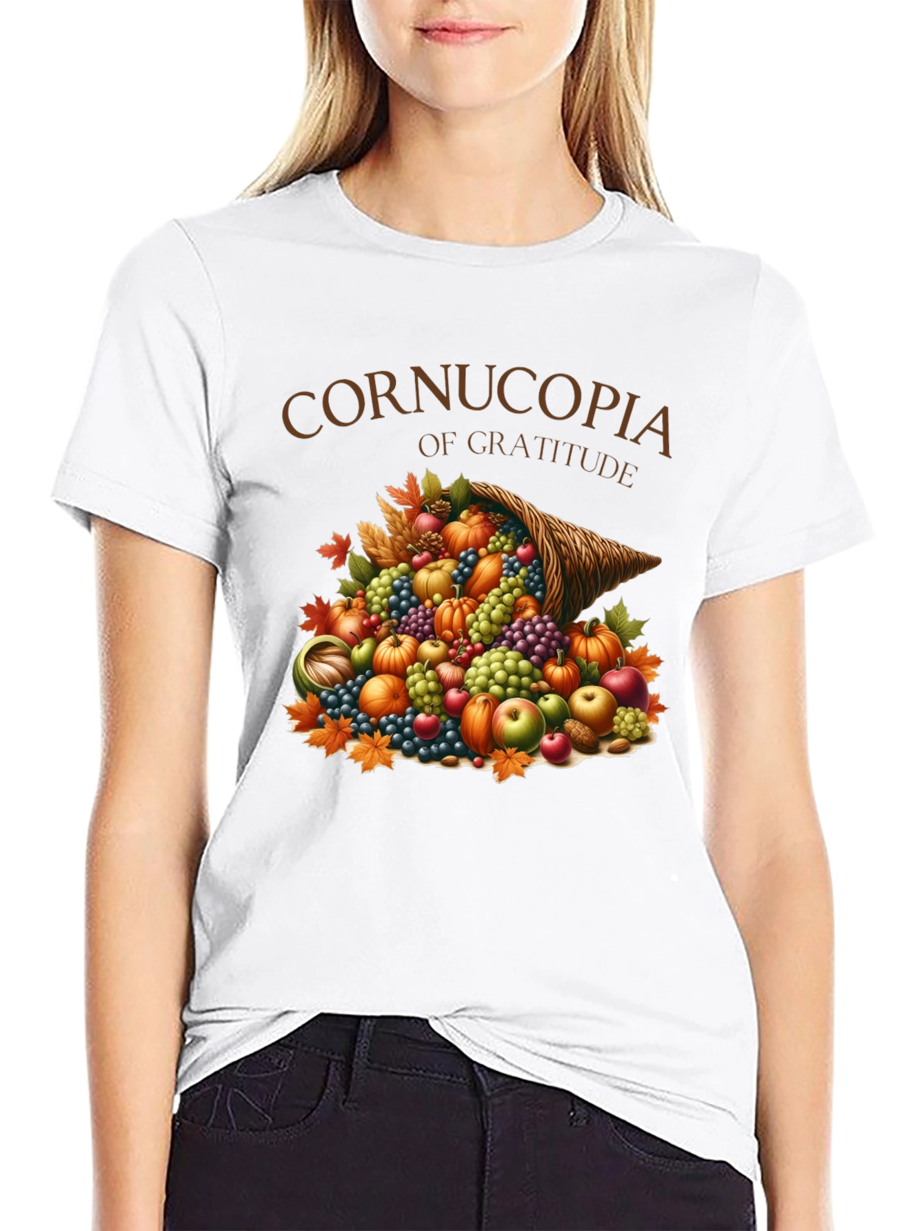 Cornucopia of Gratitude Thanksgiving T-Shirt
