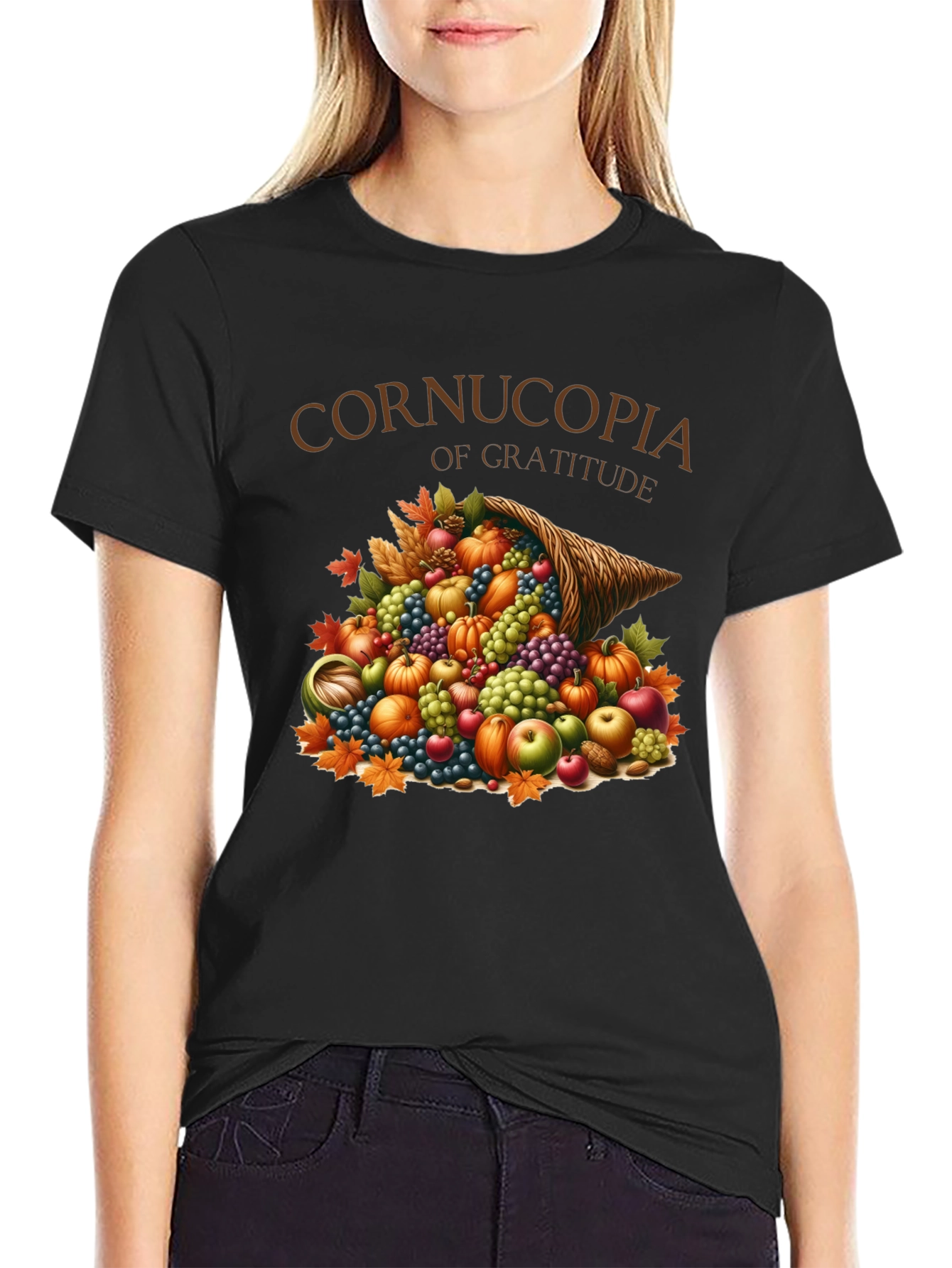 Cornucopia of Gratitude Thanksgiving T-Shirt