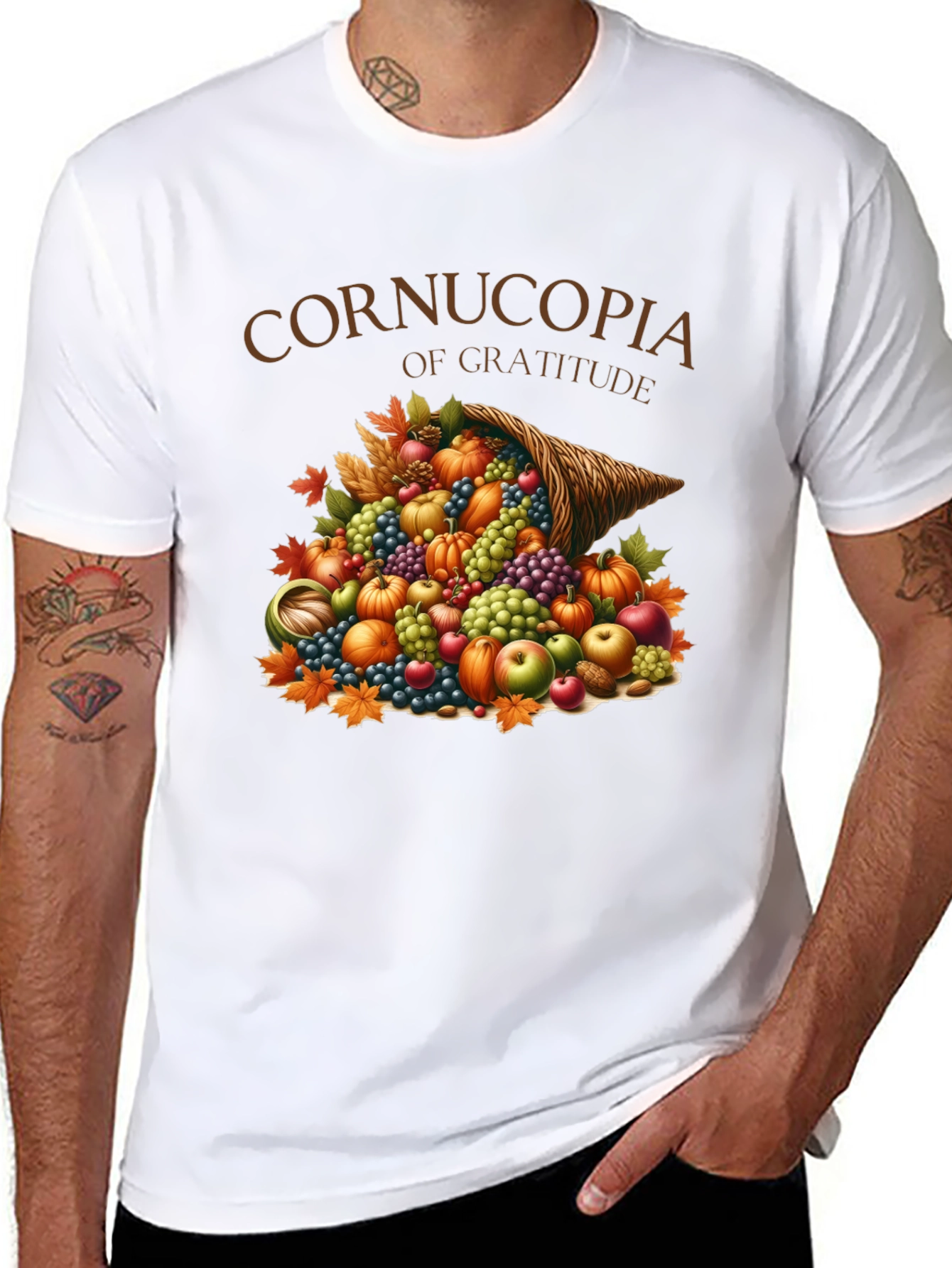Cornucopia of Gratitude Thanksgiving T-Shirt