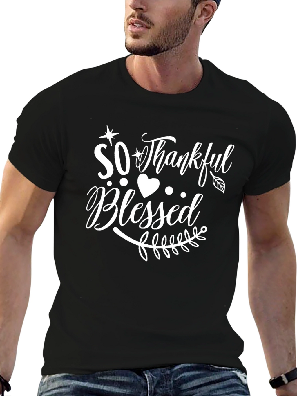 So Thankful Blessed Graphic T-Shirt