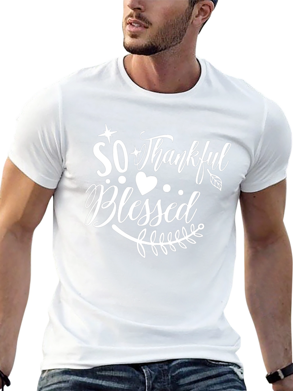 So Thankful Blessed Graphic T-Shirt