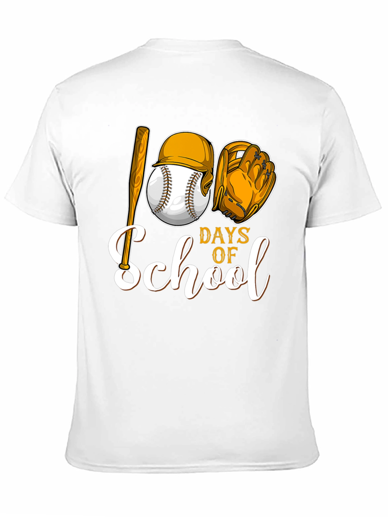 100 Days of School Baseball T-Shirt