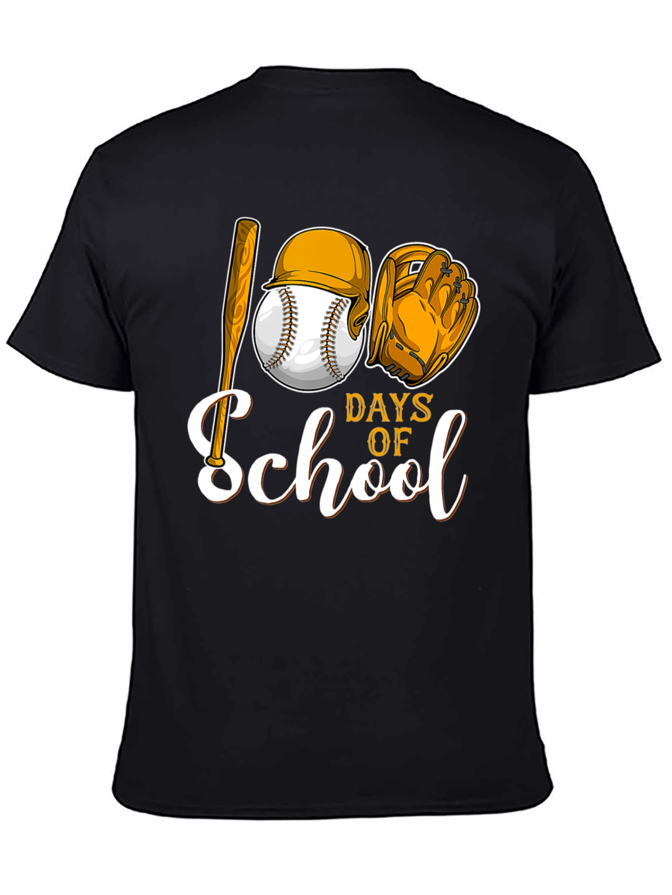 100 Days of School Baseball T-Shirt
