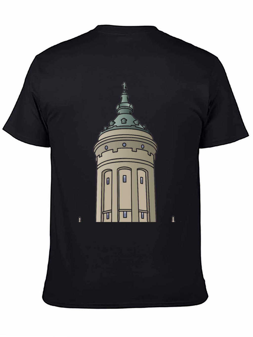 City Tower Graphic Black T-Shirt