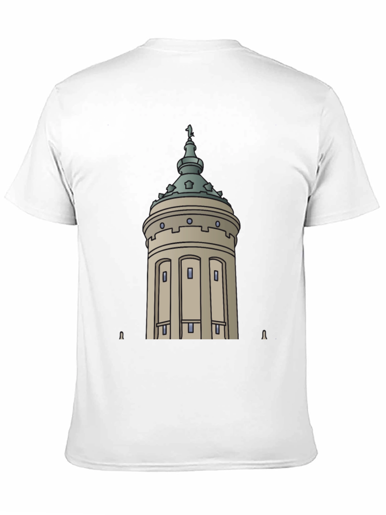 City Tower Graphic Black T-Shirt