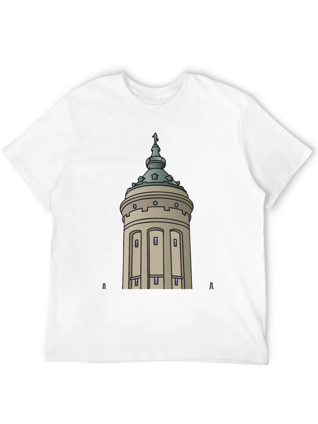City Tower Graphic Black T-Shirt