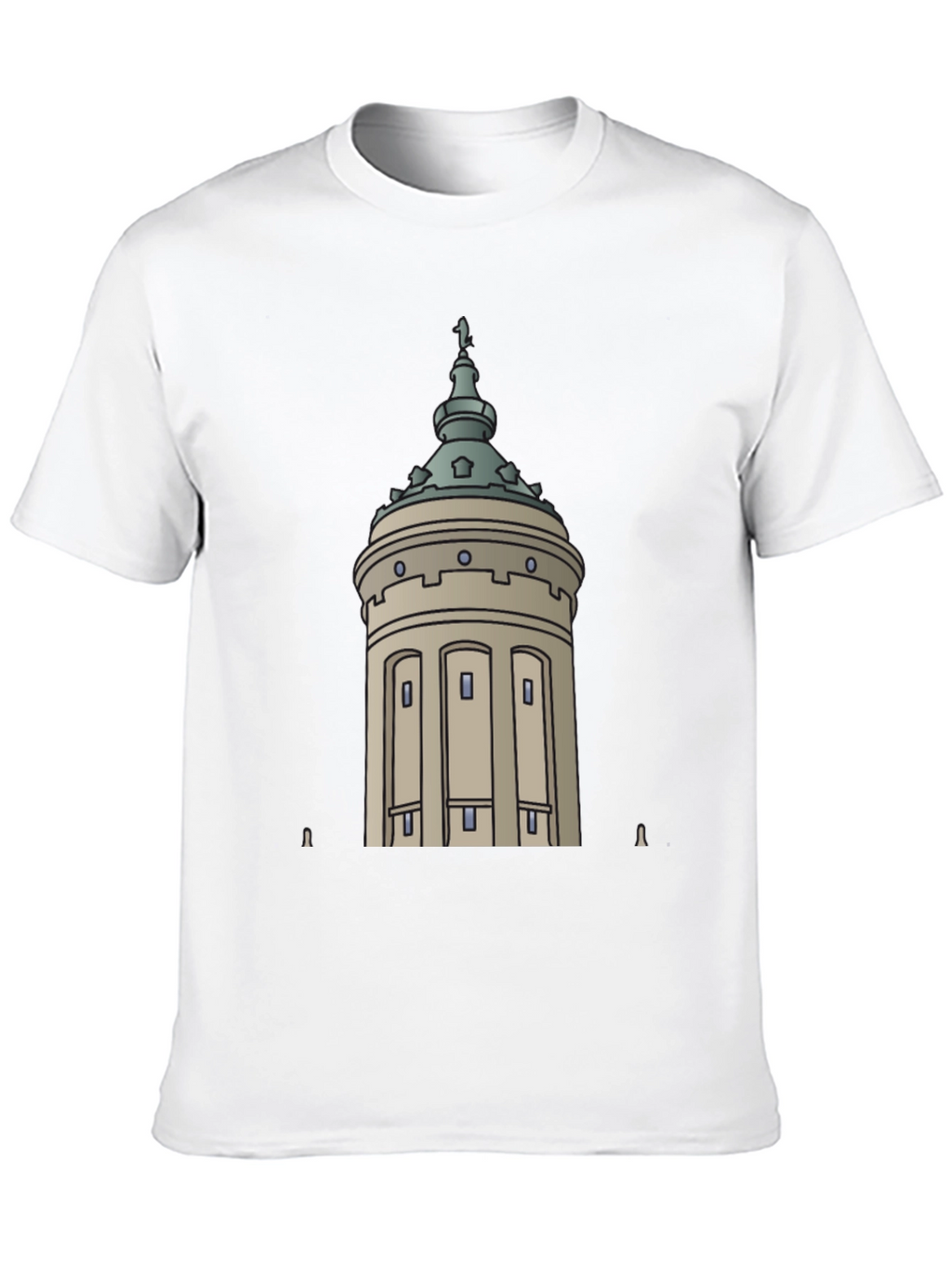 City Tower Graphic Black T-Shirt