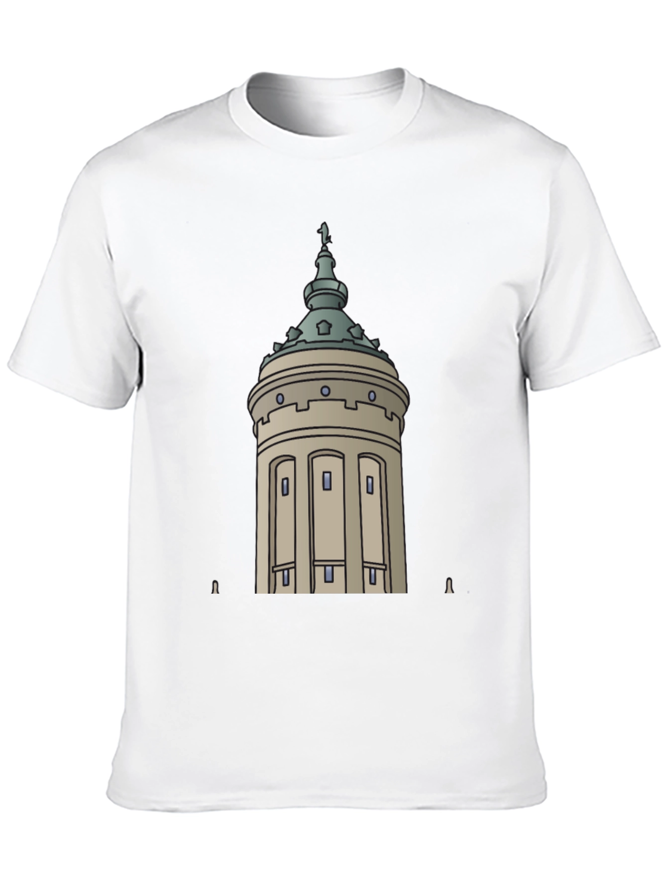 City Tower Graphic Black T-Shirt