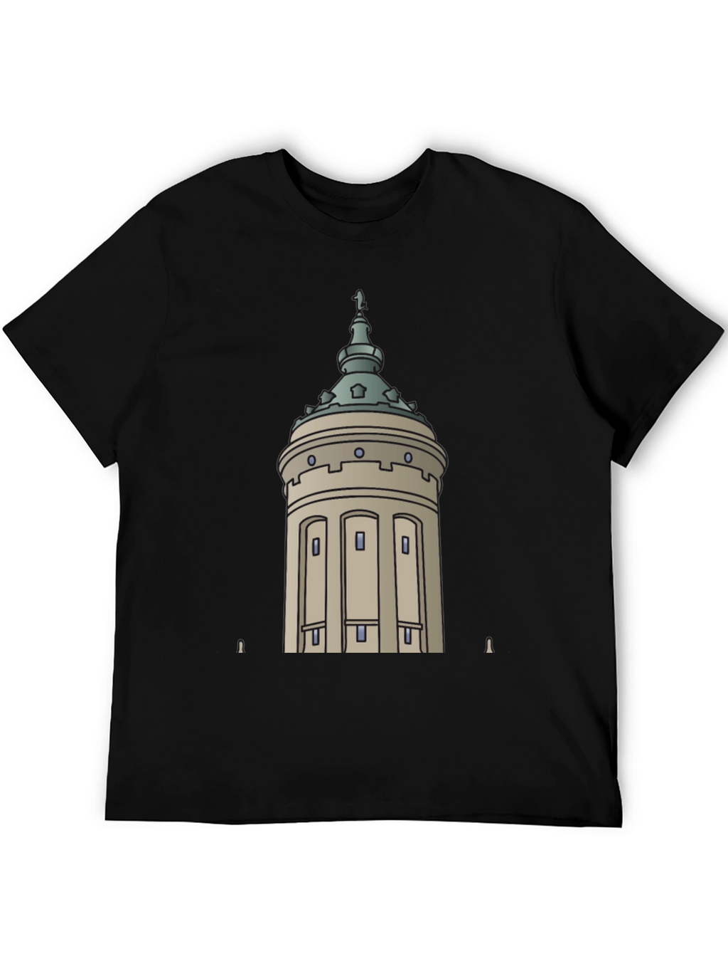 City Tower Graphic Black T-Shirt